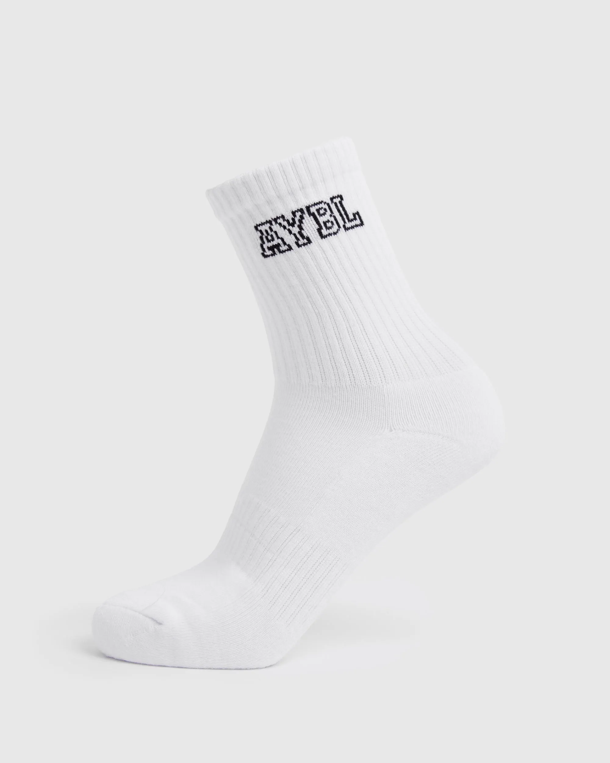Varsity Crew Socks - White sold by AYBL