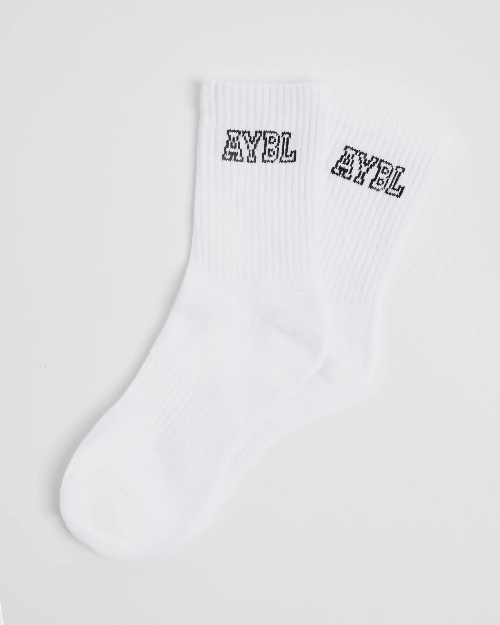 Varsity Crew Socks - White sold by AYBL product image thumbnail 2