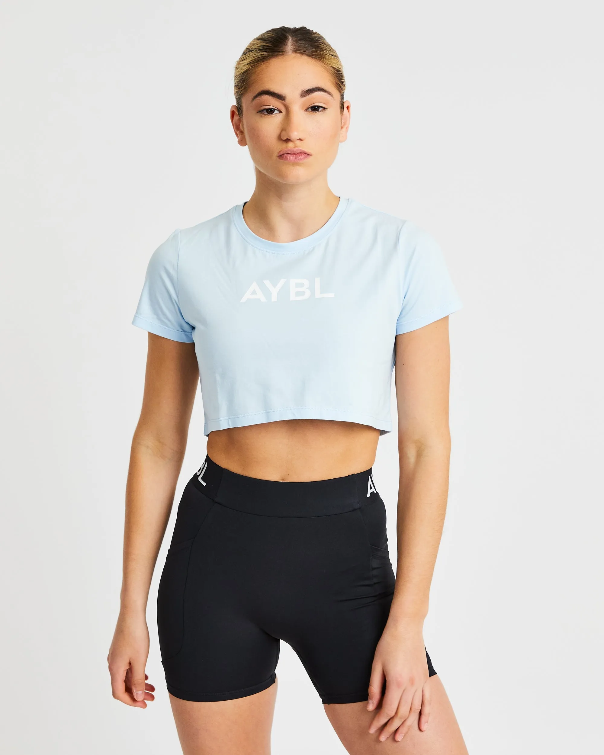 Crop T Shirt - Blue sold by AYBL