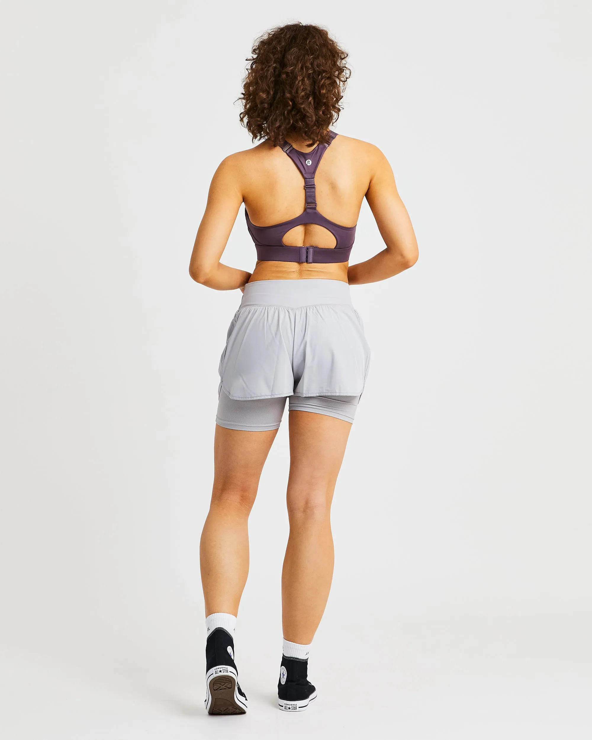 Sportive Open Back Sports Bra - Purple sold by AYBL product image thumbnail 4