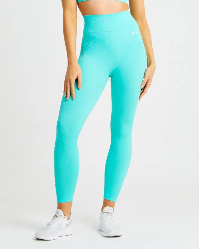Evolve Speckle Seamless Leggings - Aqua Green sold by AYBL