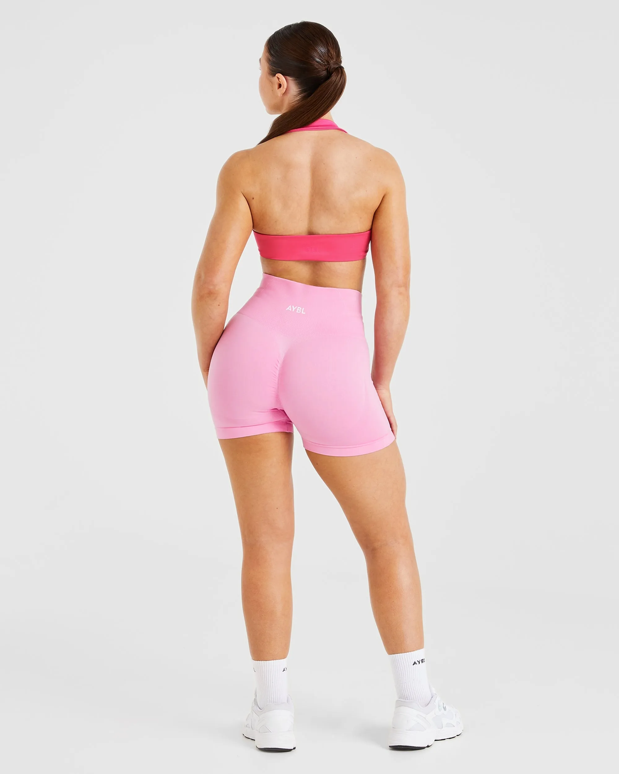 Essential Halterneck Sports Bra - Hot Pink sold by AYBL product image thumbnail 4