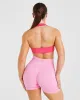 Essential Halterneck Sports Bra - Hot Pink sold by AYBL