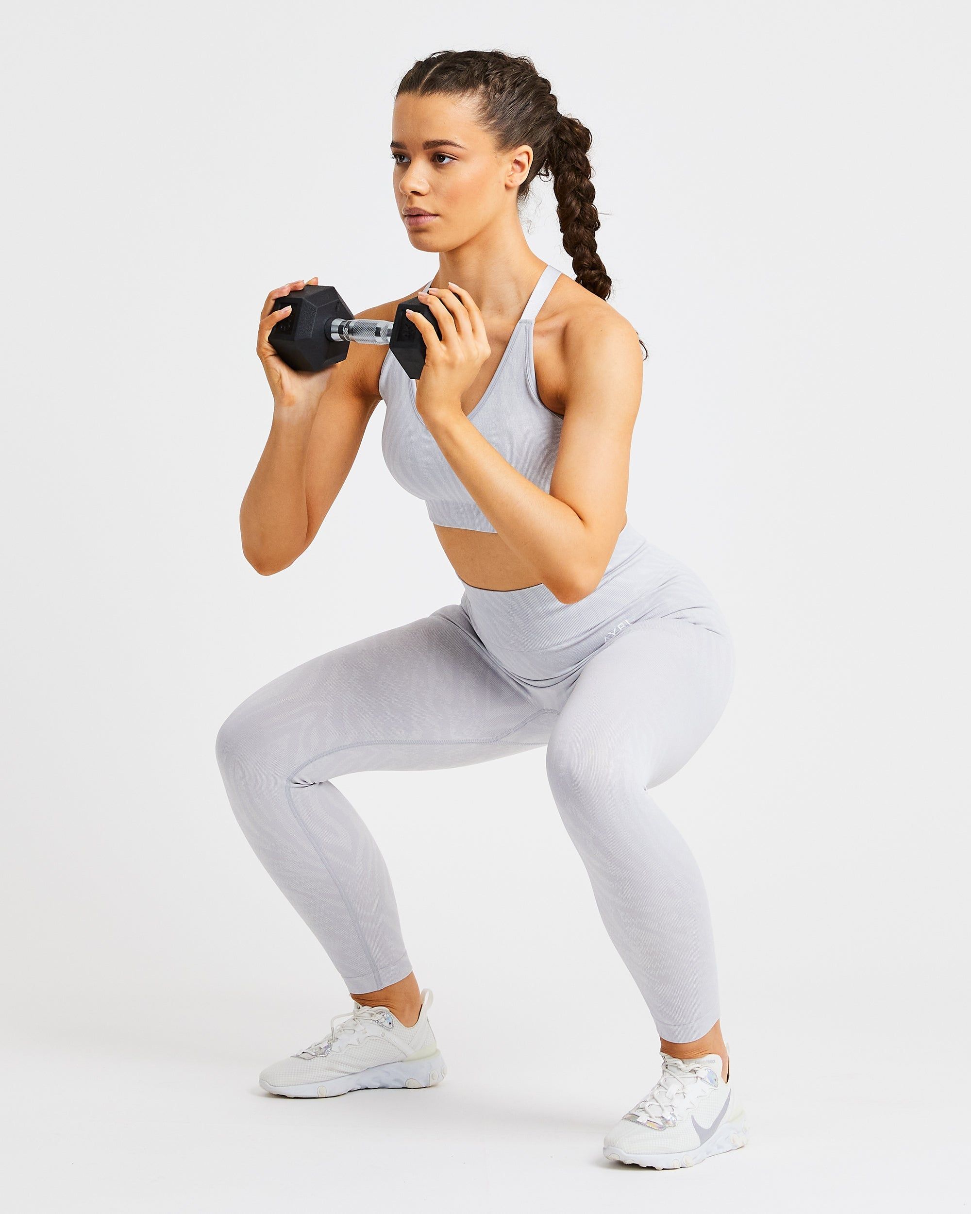 Evolve Animal Seamless Sports Bra - Light Grey sold by AYBL product image thumbnail 5