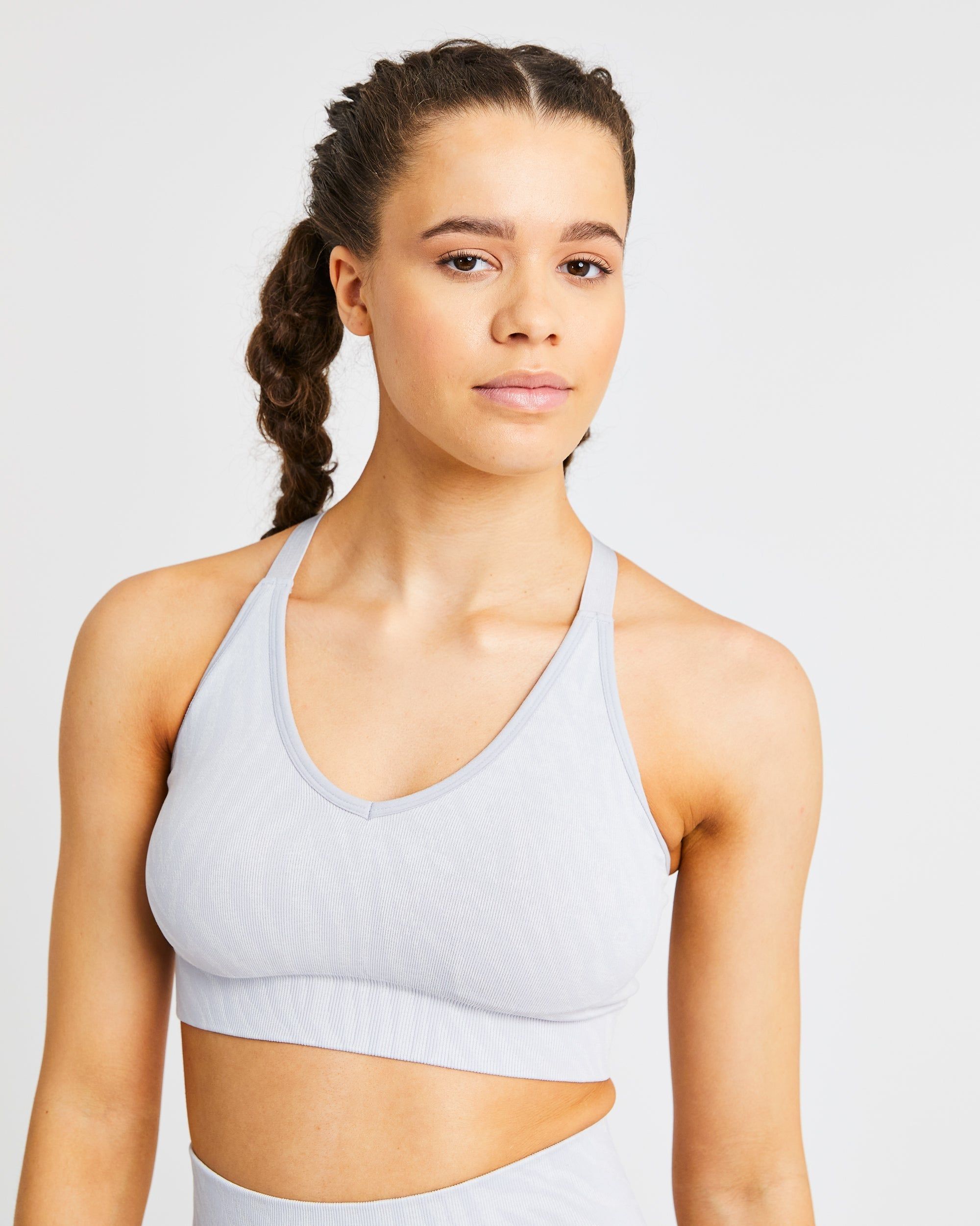 Evolve Animal Seamless Sports Bra - Light Grey sold by AYBL product image thumbnail 6