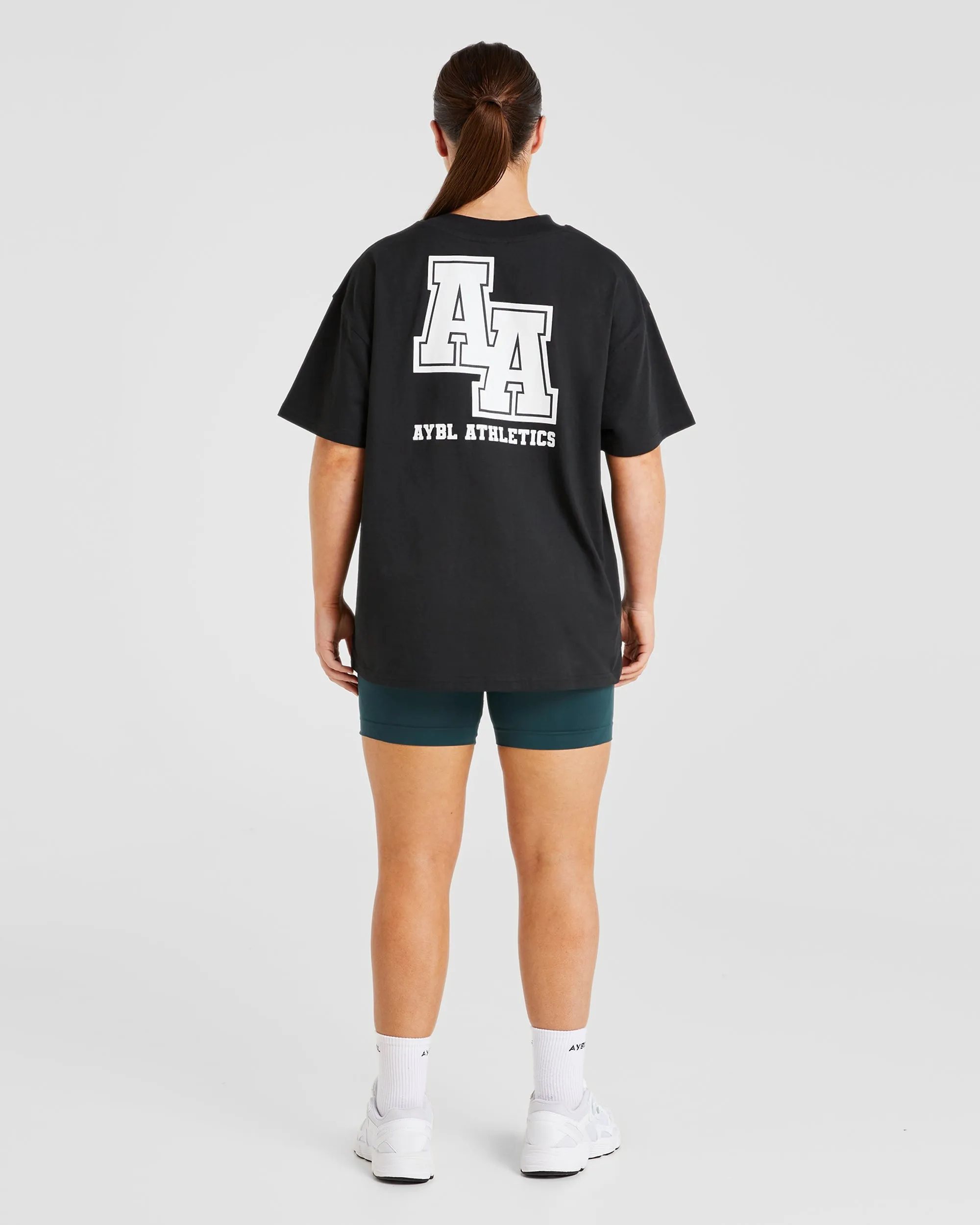 Athletics Slogan Oversized T Shirt - Black sold by AYBL product image thumbnail 3