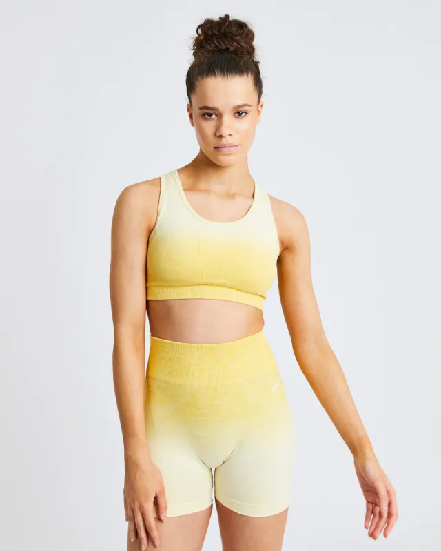 Pulse Ombré Seamless Sports Bra - Yellow sold by AYBL