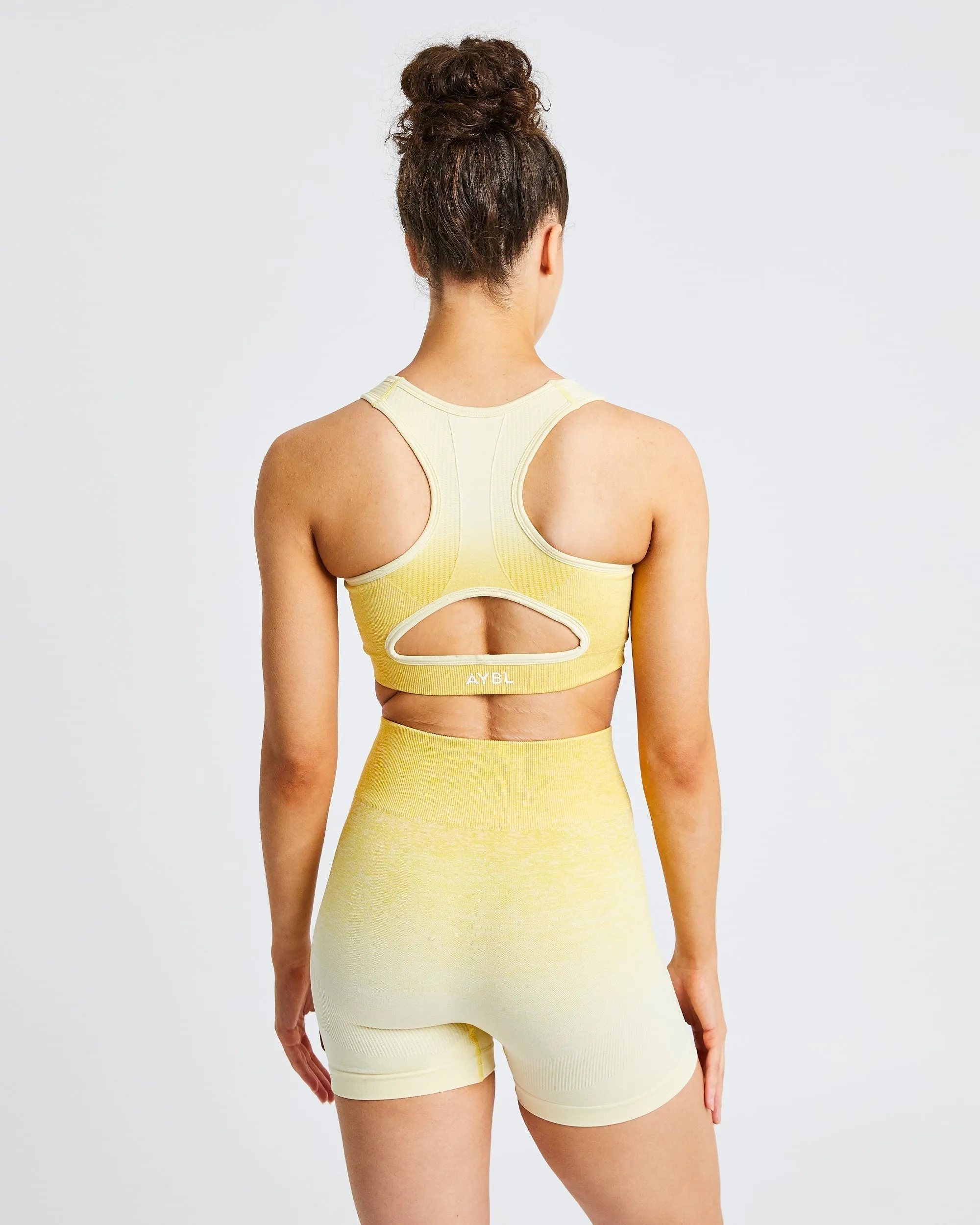 Pulse Ombré Seamless Sports Bra - Yellow sold by AYBL product image thumbnail 2