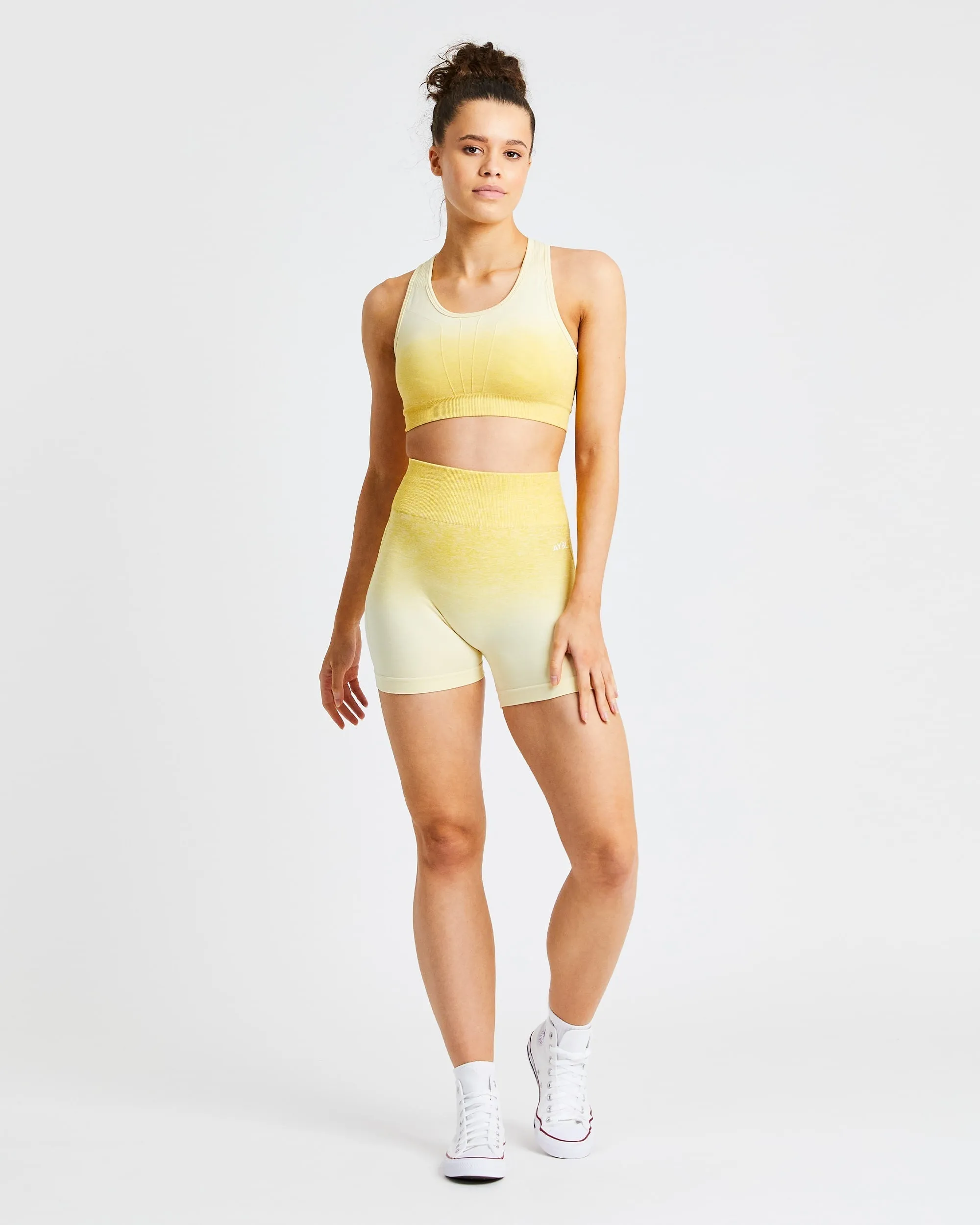 Pulse Ombré Seamless Sports Bra - Yellow sold by AYBL product image thumbnail 3