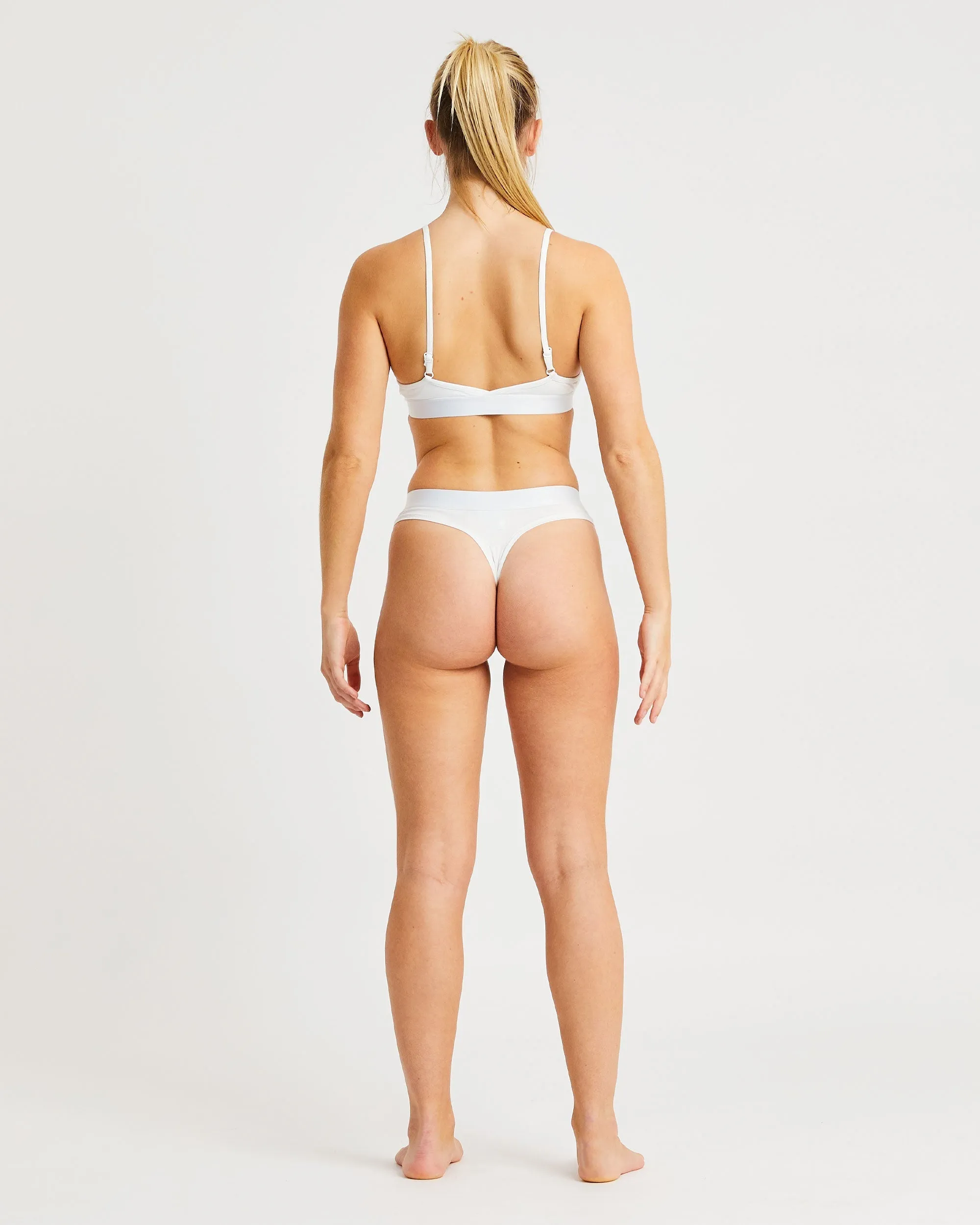 Cotton Thong - White sold by AYBL product image thumbnail 4