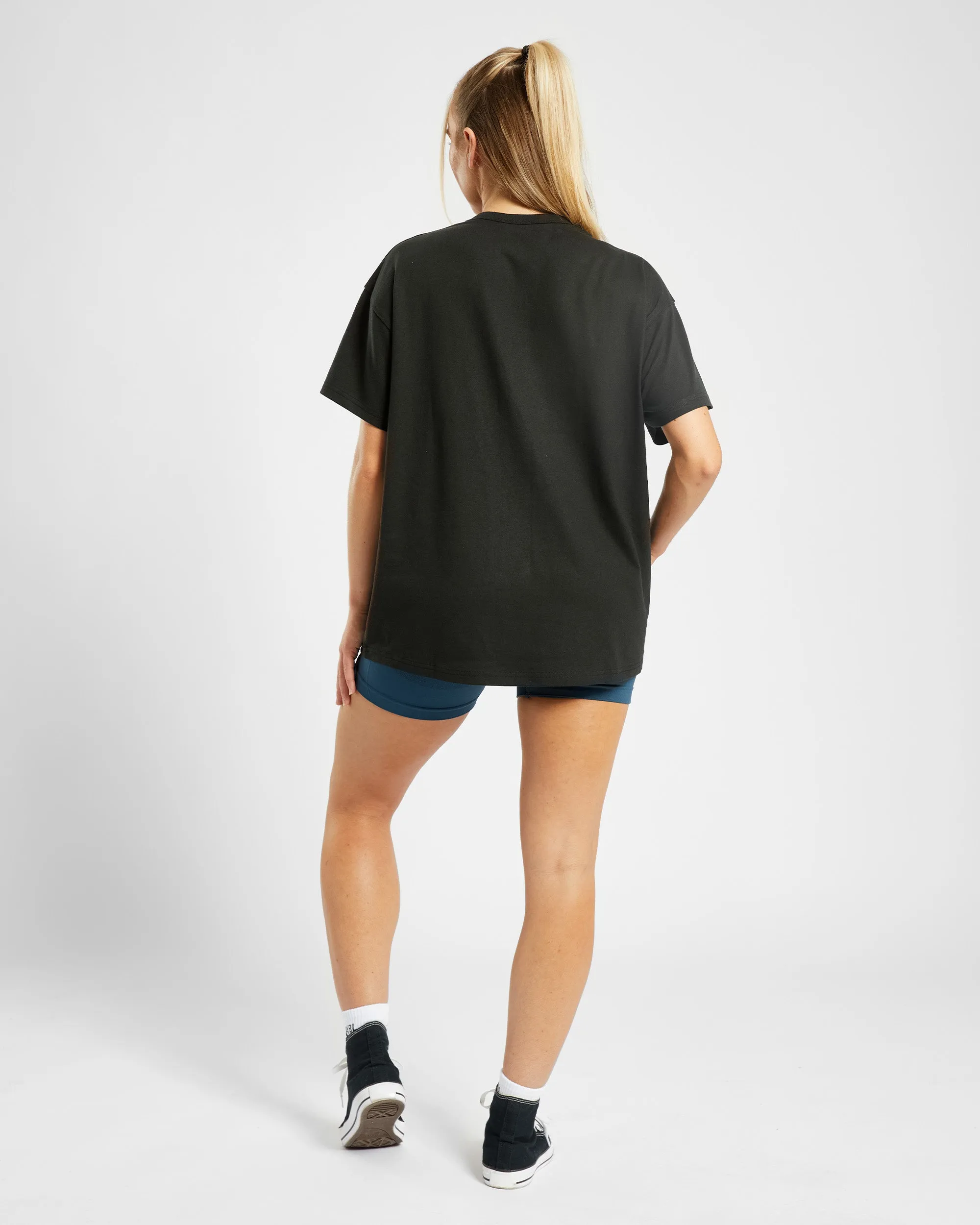 Varsity Oversized T Shirt - Black/Blue sold by AYBL product image thumbnail 4