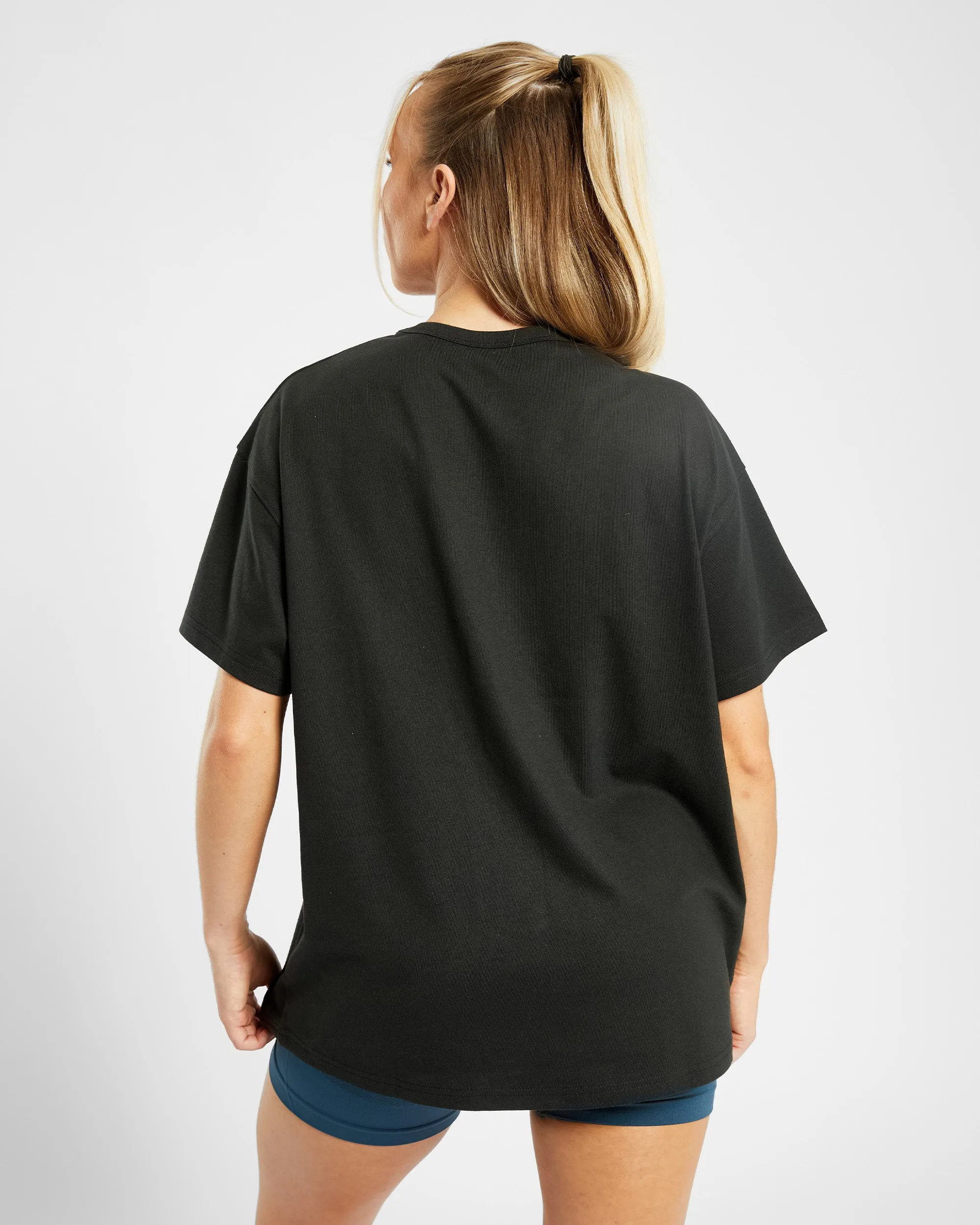 Varsity Oversized T Shirt - Black/Blue sold by AYBL product image thumbnail 2