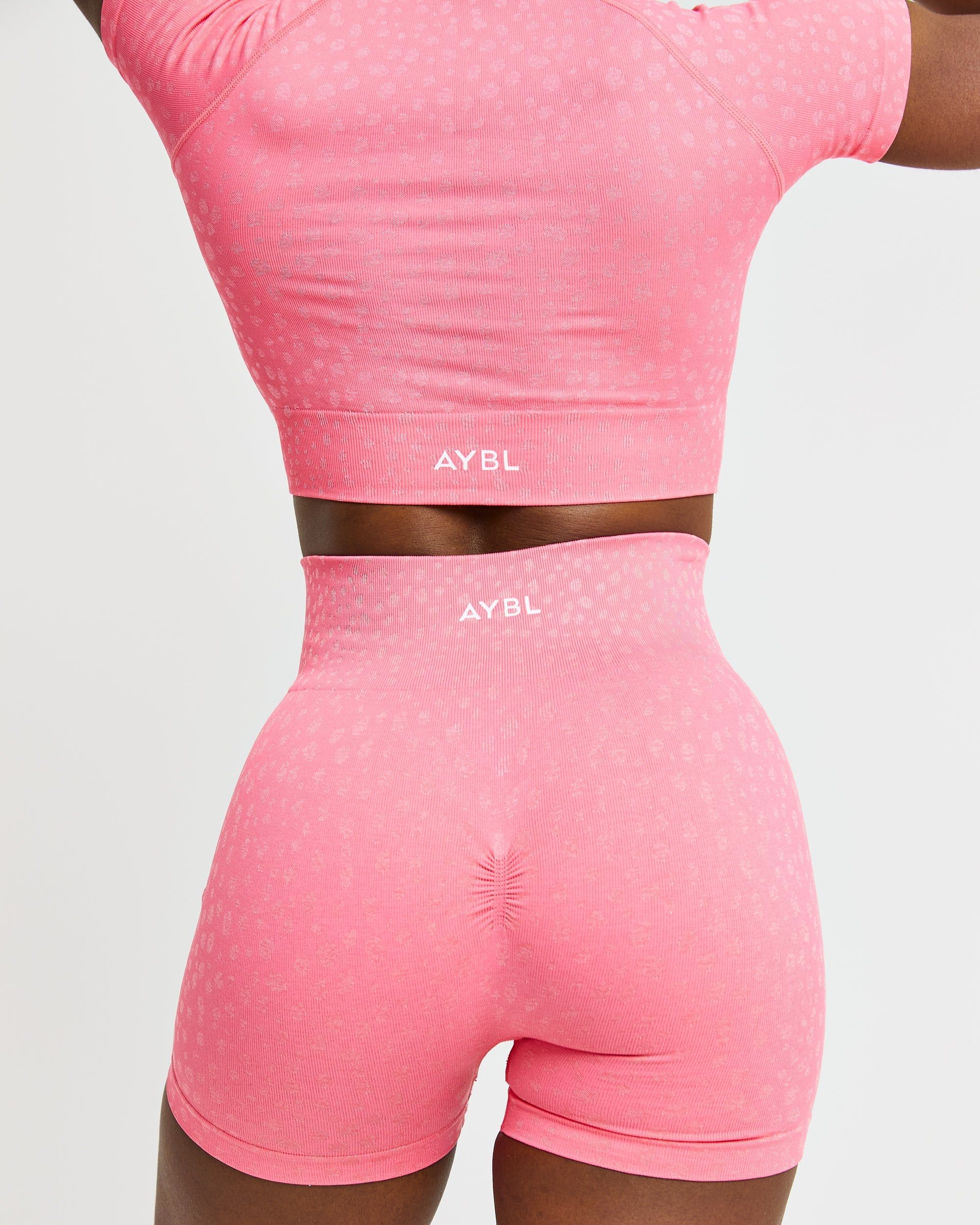 Evolve Speckle Seamless Shorts - Coral Pink sold by AYBL product image thumbnail 5