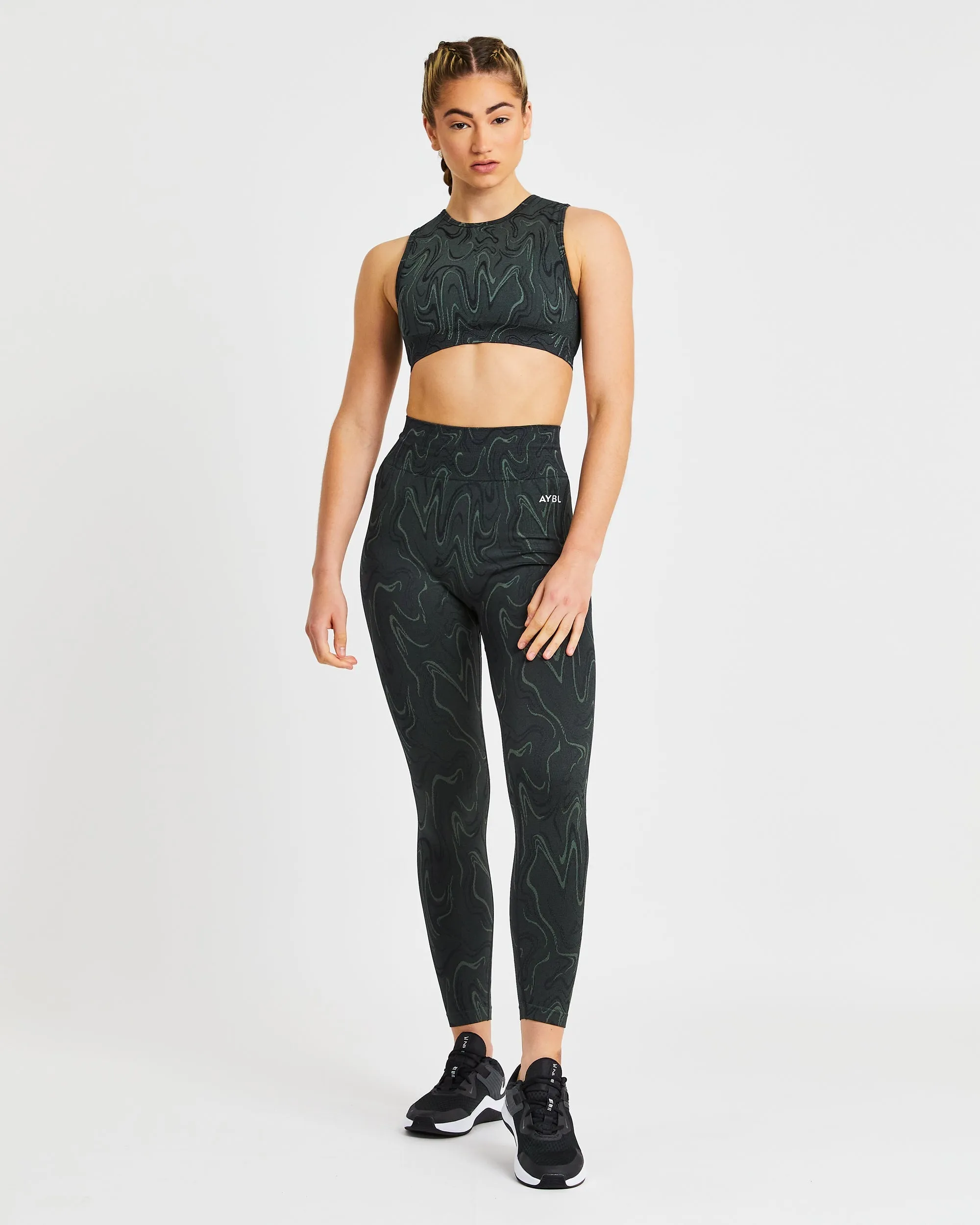 Velocity Seamless Crop Vest - Black sold by AYBL product image thumbnail 3