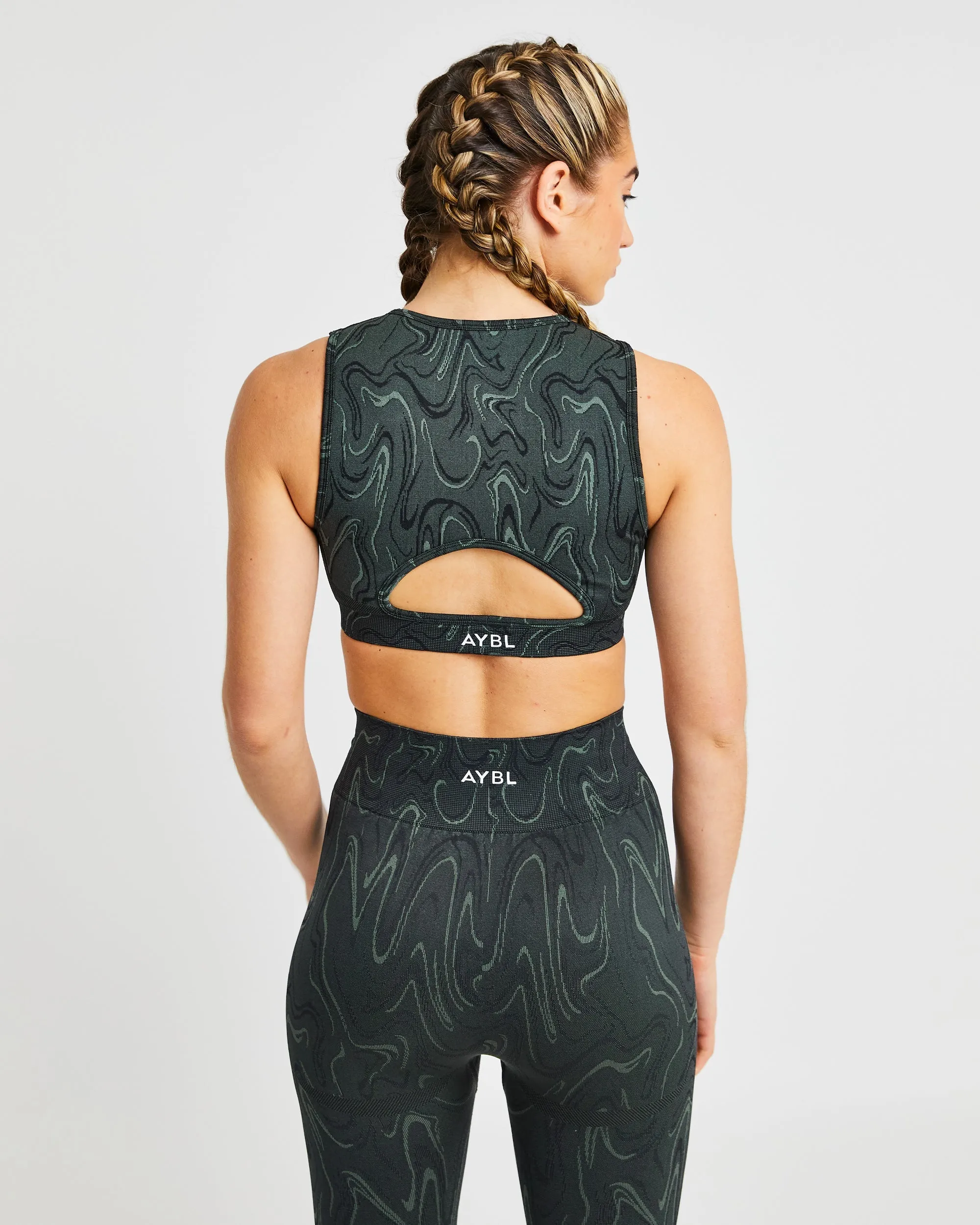 Velocity Seamless Crop Vest - Black sold by AYBL product image thumbnail 2
