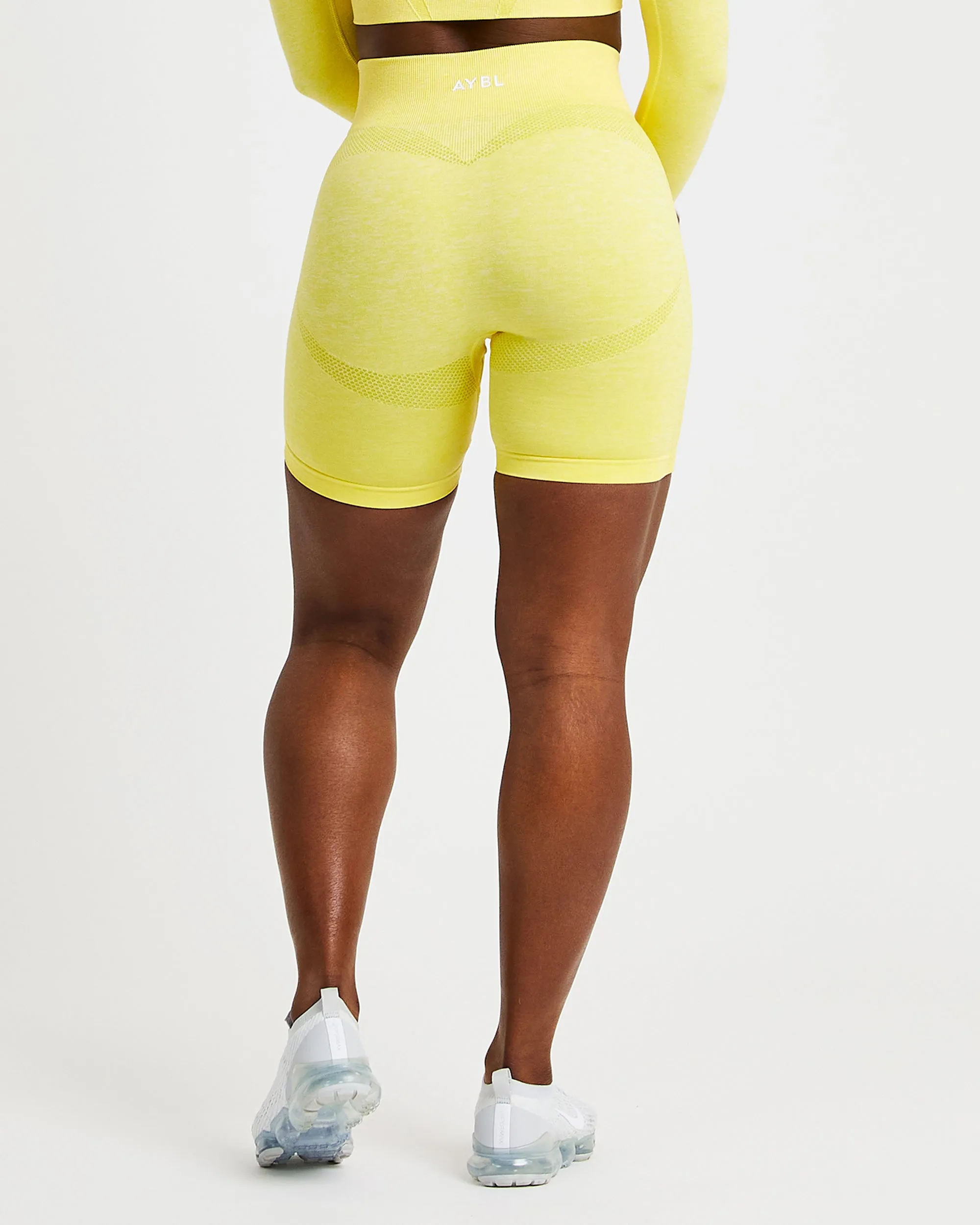 Motion Seamless Cycling Shorts - Yellow sold by AYBL product image thumbnail 2