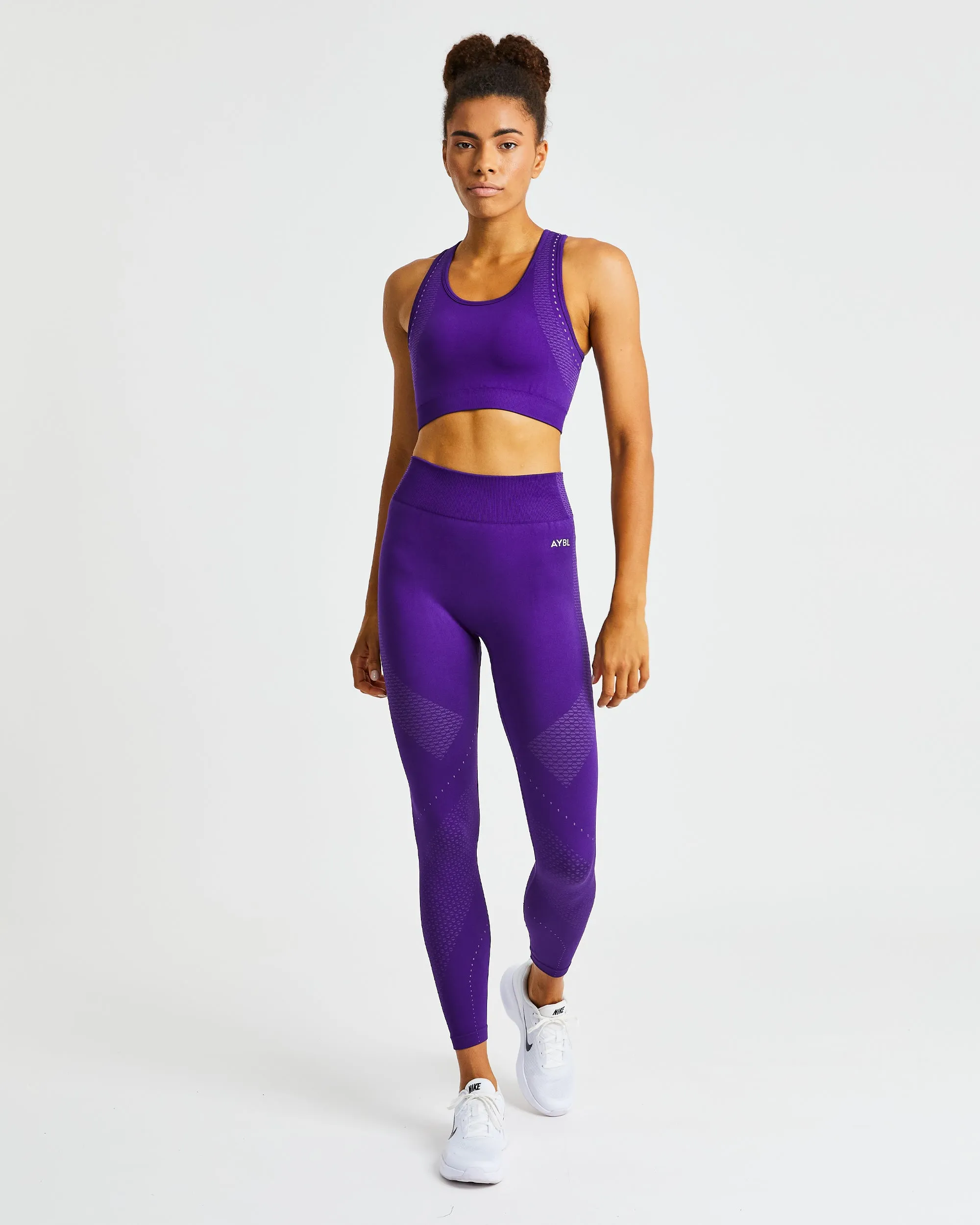 Ignite Seamless Sports Bra - Electric Purple sold by AYBL product image thumbnail 3