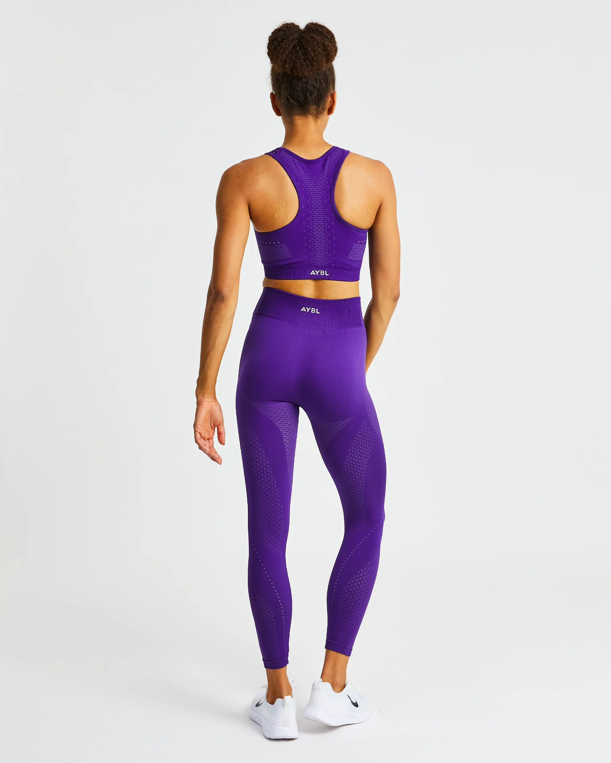 Ignite Seamless Sports Bra - Electric Purple sold by AYBL product image thumbnail 4