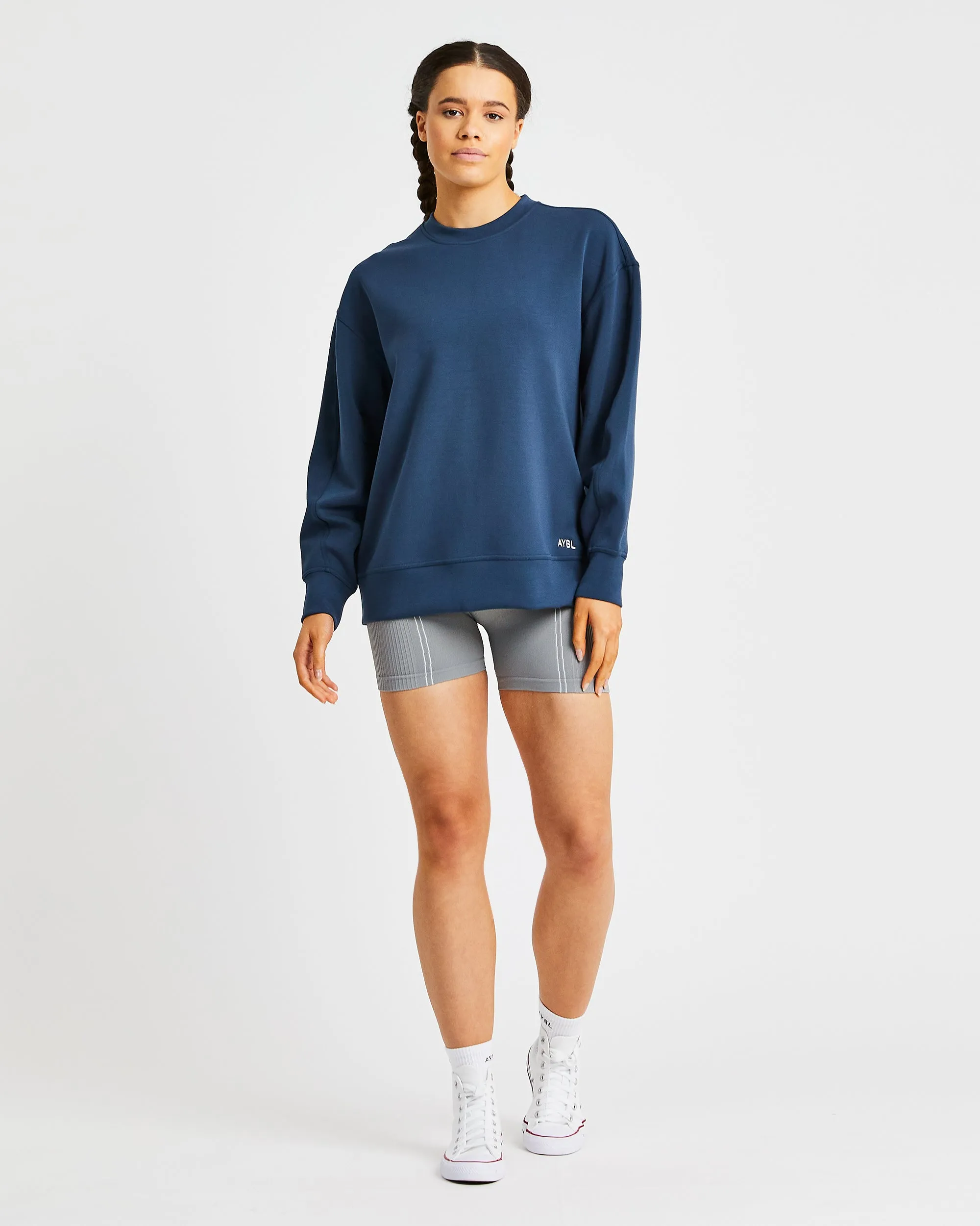 Oversized Jumper - Navy sold by AYBL product image thumbnail 3