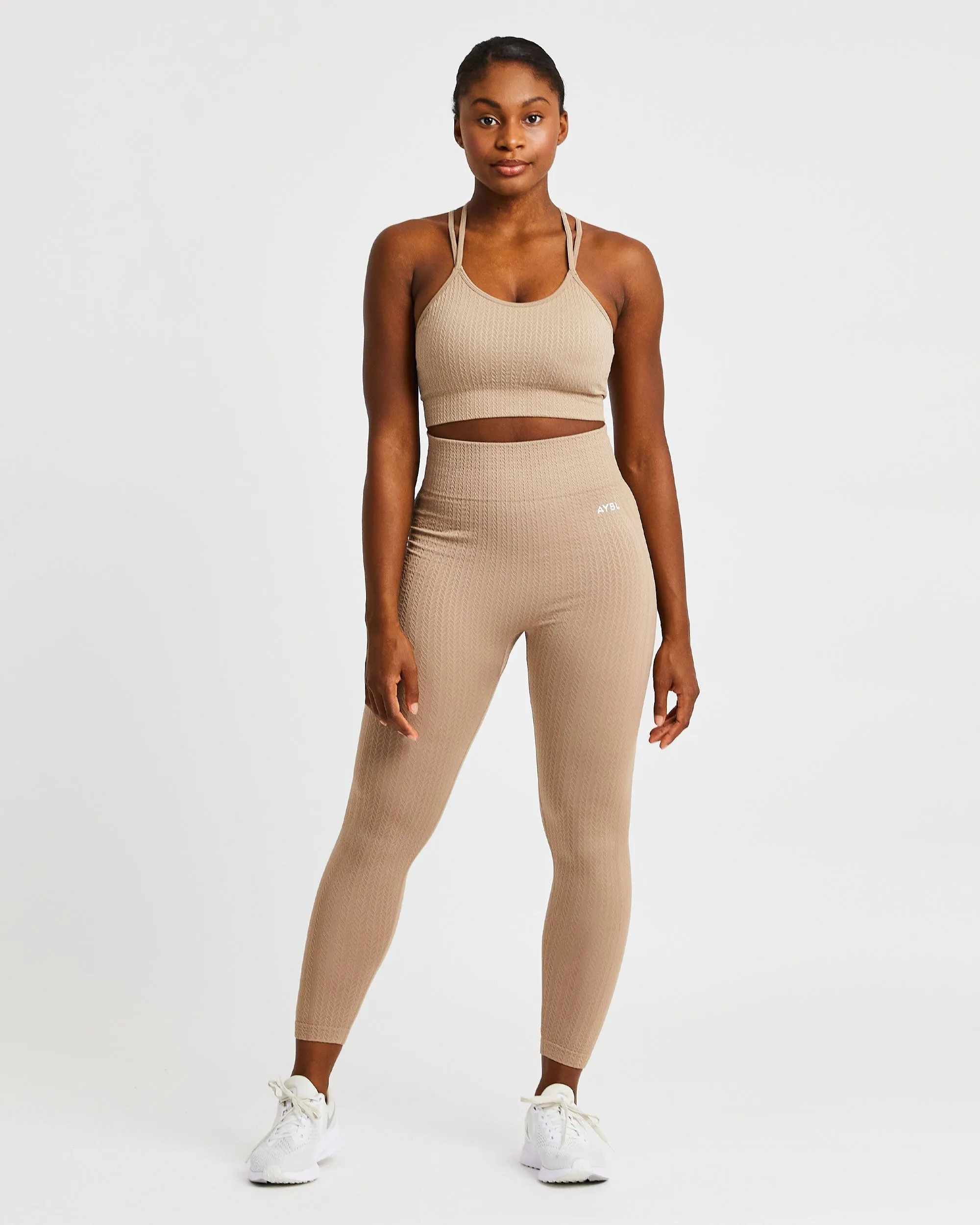Luxe Seamless Sports Bra - Mocha sold by AYBL product image thumbnail 3