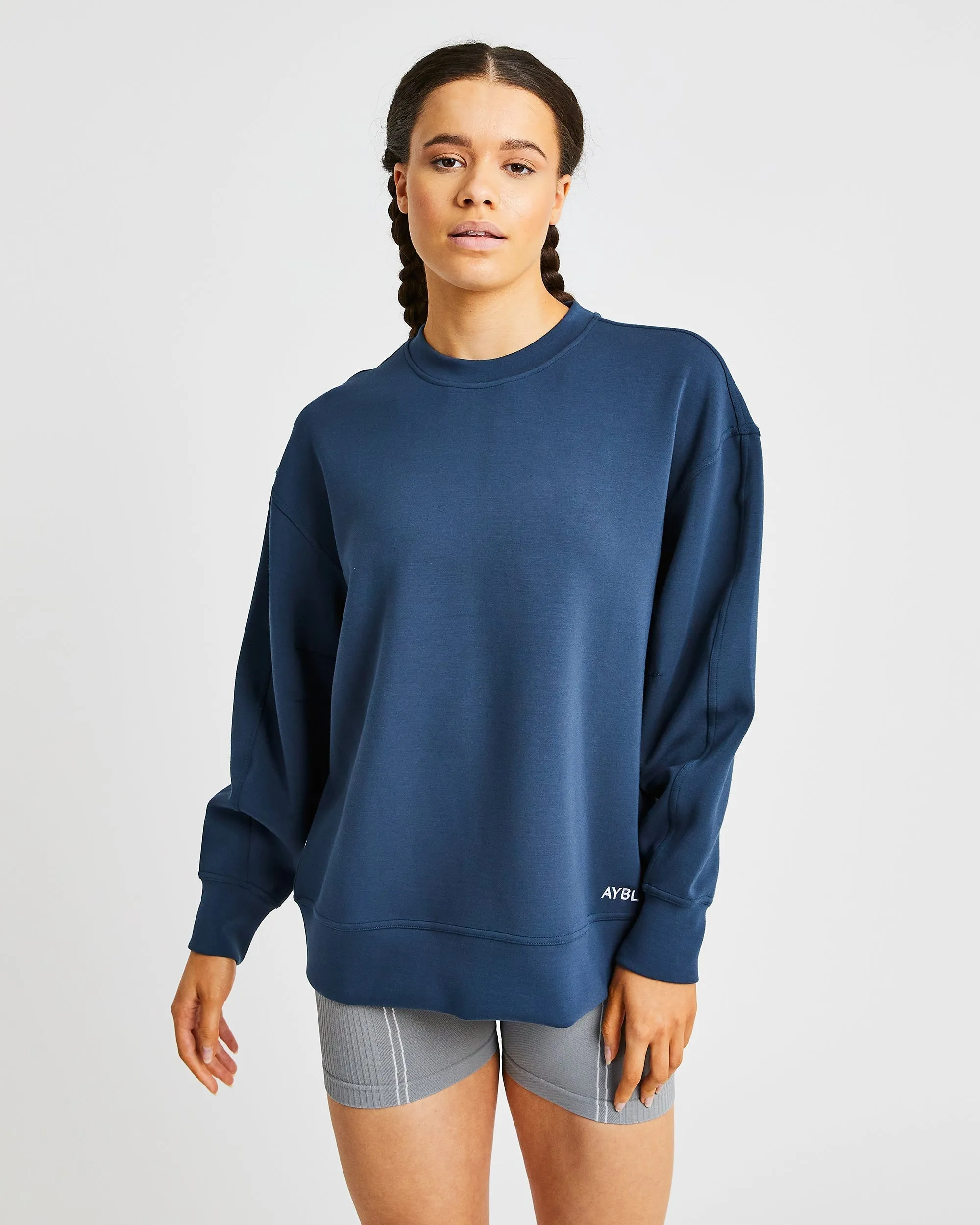 Oversized Jumper - Navy sold by AYBL