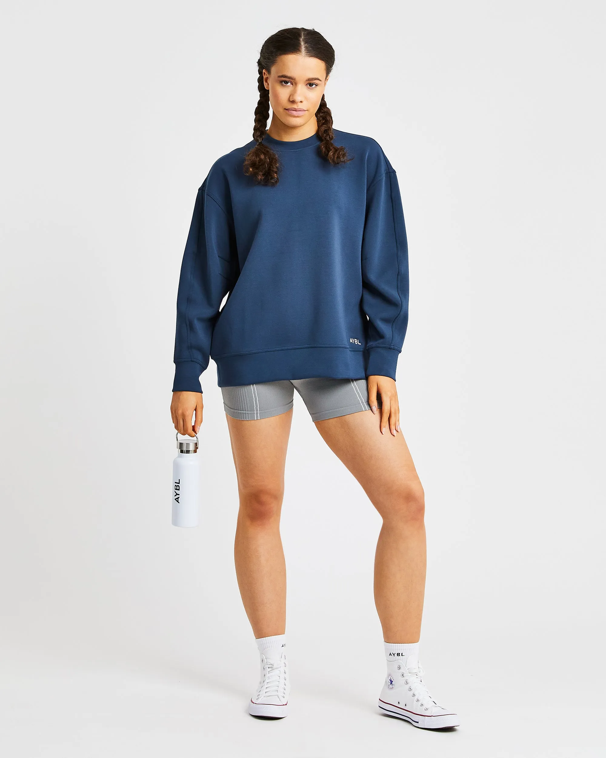 Oversized Jumper - Navy sold by AYBL product image thumbnail 5
