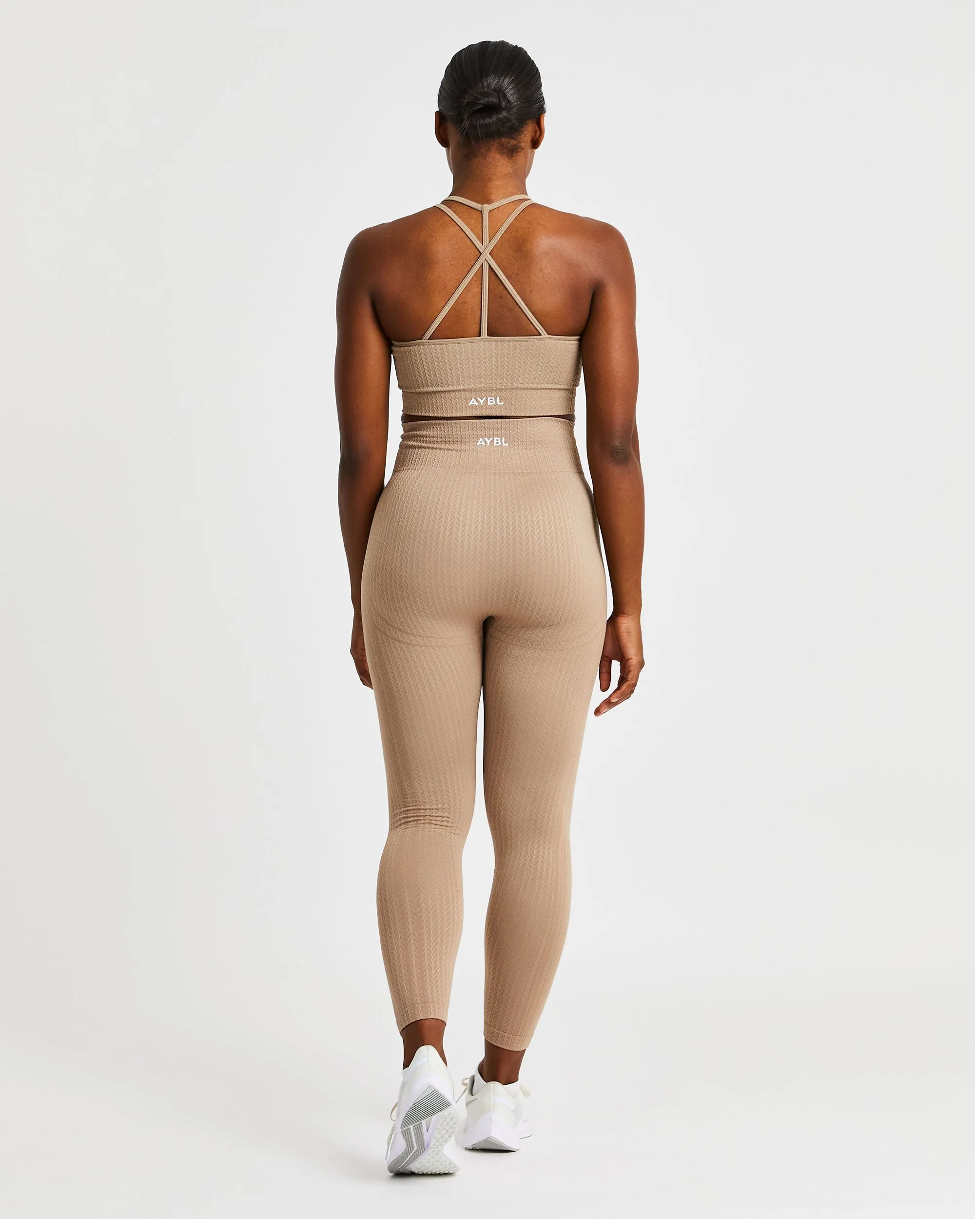 Luxe Seamless Sports Bra - Mocha sold by AYBL product image thumbnail 4