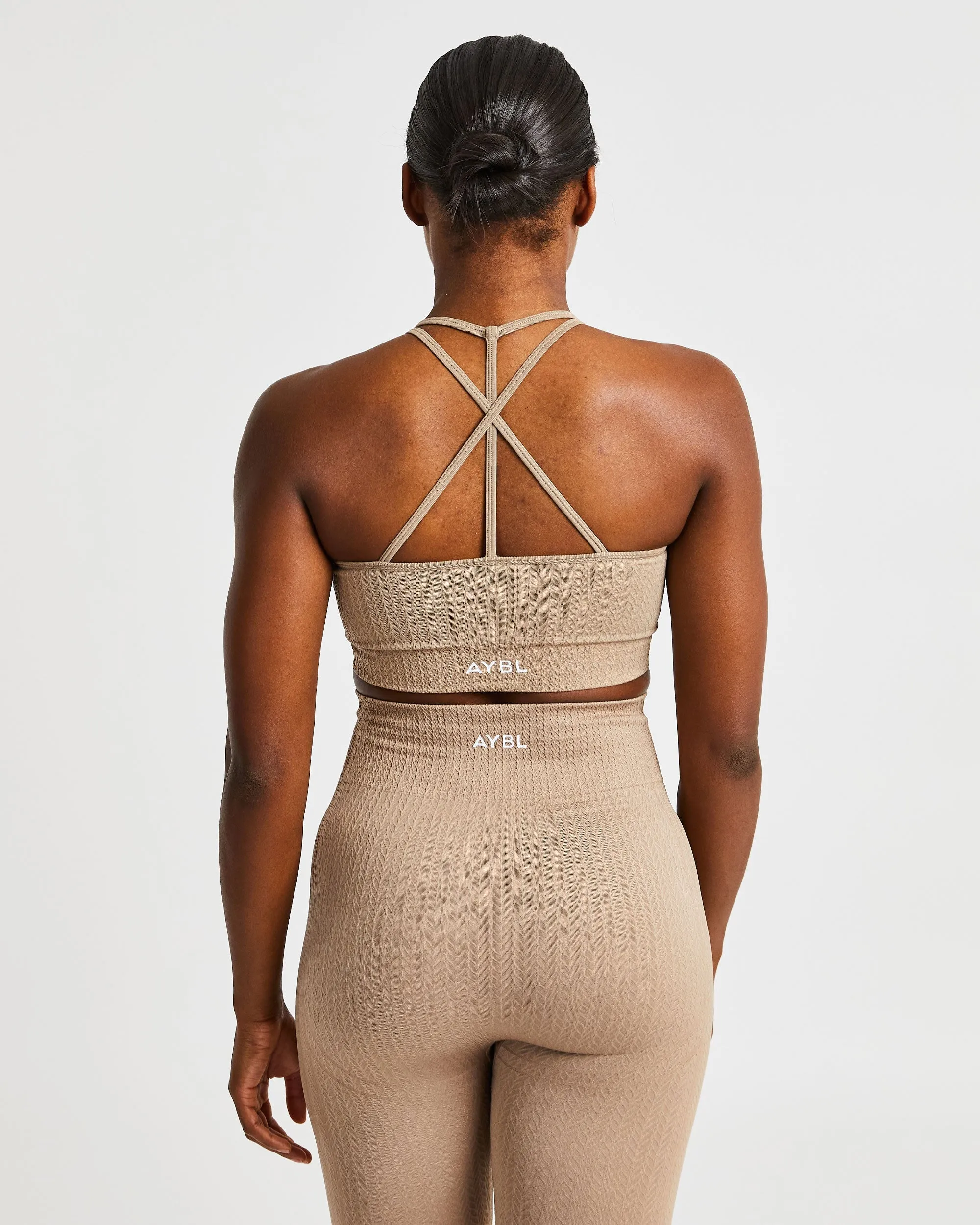 Luxe Seamless Sports Bra - Mocha sold by AYBL product image thumbnail 2
