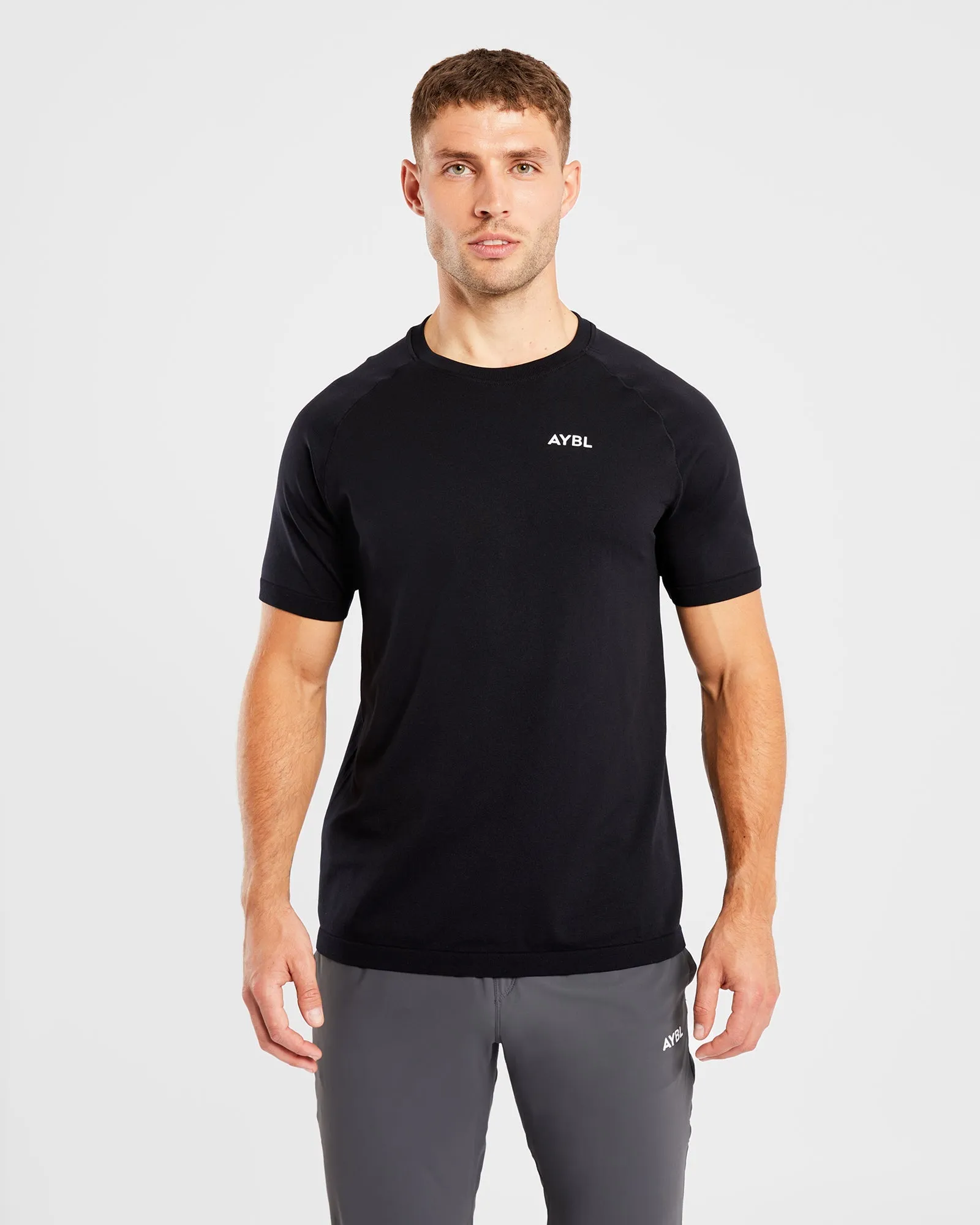 Ascend Seamless T Shirt - Black sold by AYBL