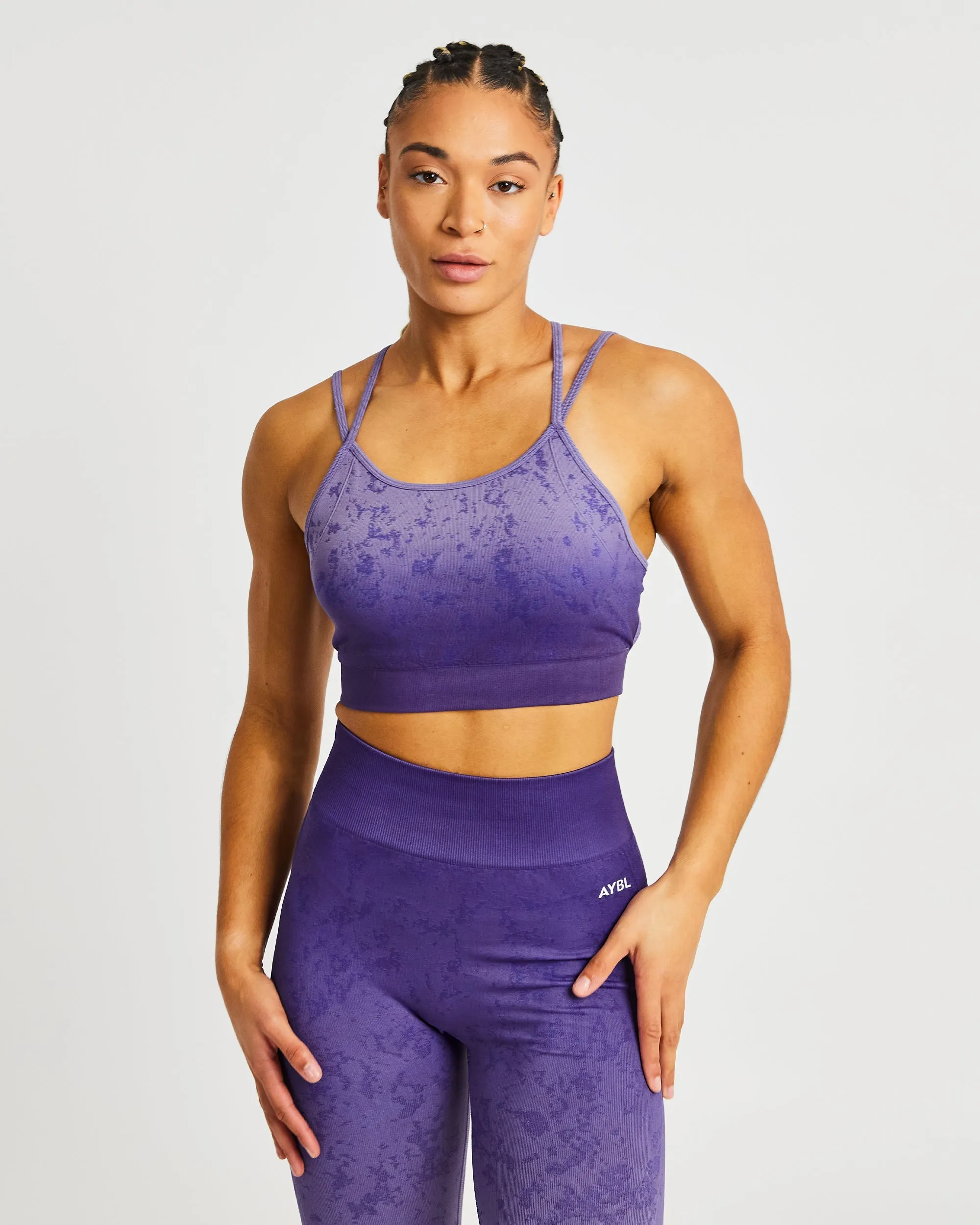 Flare Seamless Sports Bra - Purple sold by AYBL