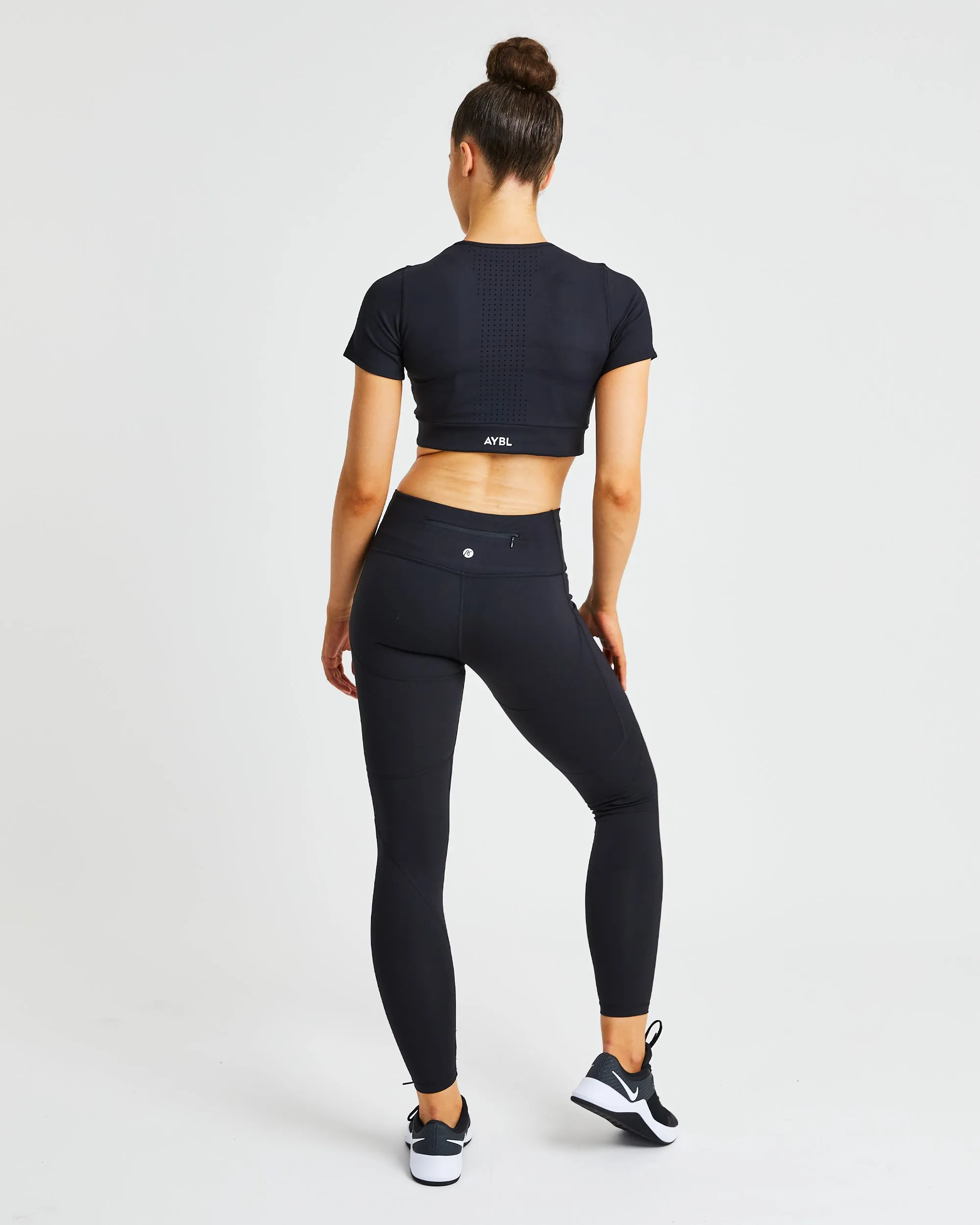 Pace Crop Top - Black sold by AYBL product image thumbnail 4