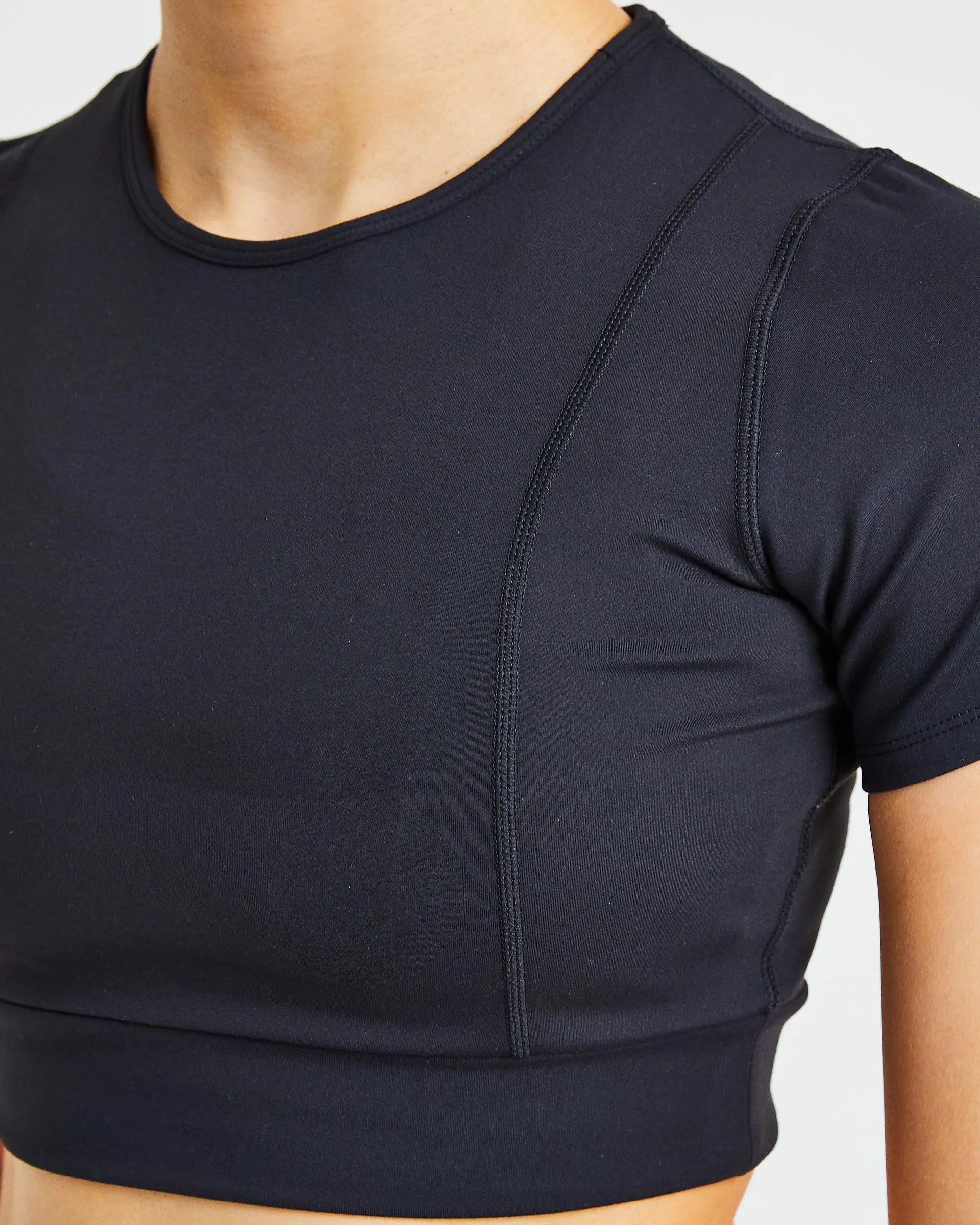 Pace Crop Top - Black sold by AYBL product image thumbnail 5