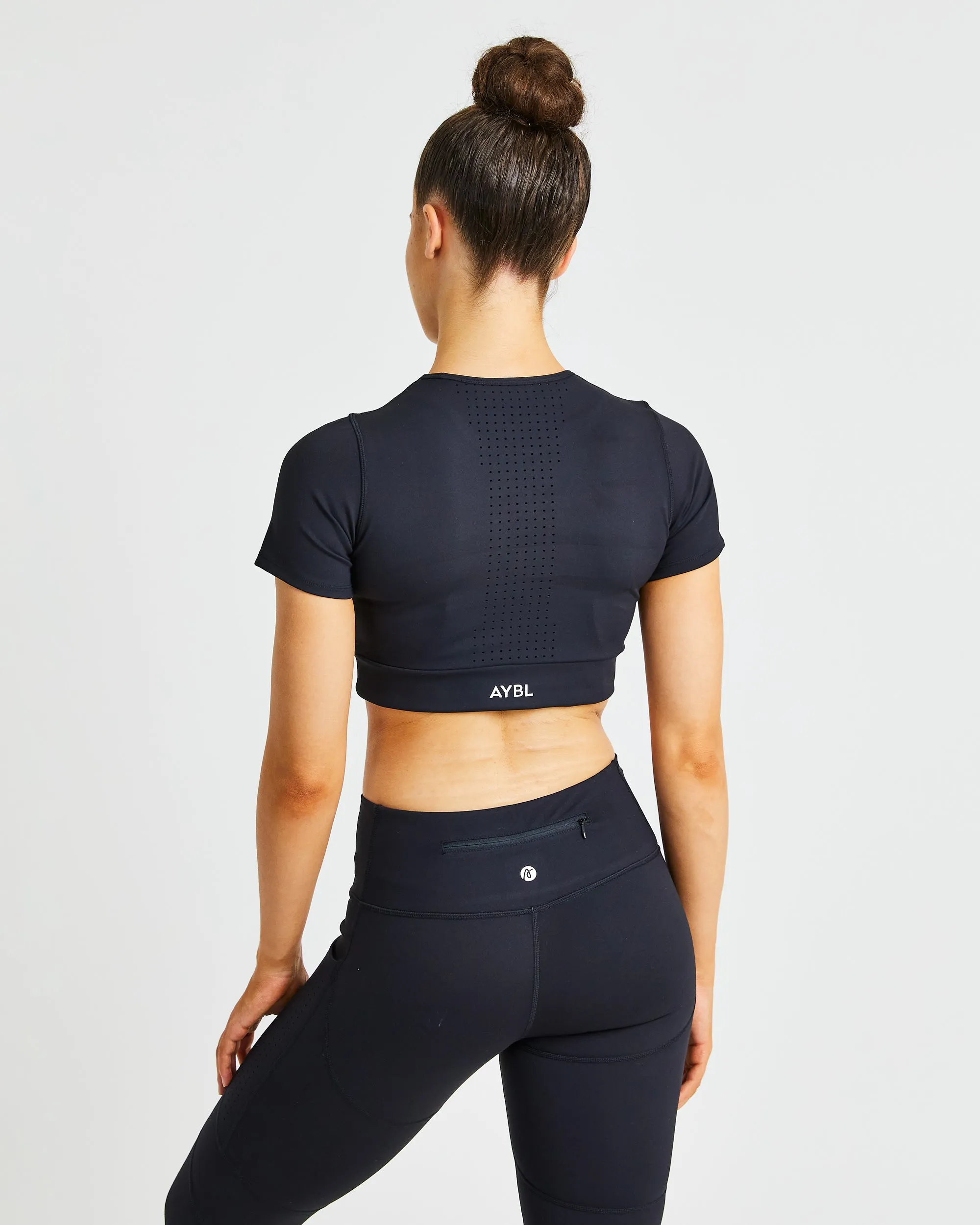Pace Crop Top - Black sold by AYBL product image thumbnail 2