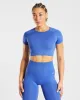 Empower Seamless Crop Top - Cobalt sold by AYBL