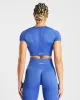 Empower Seamless Crop Top - Cobalt sold by AYBL