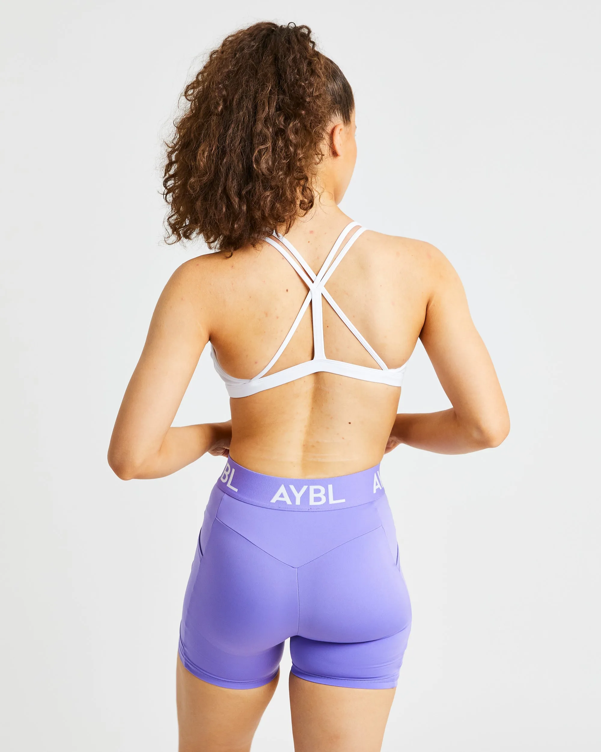 Essential Strappy Sports Bra - White sold by AYBL product image thumbnail 2
