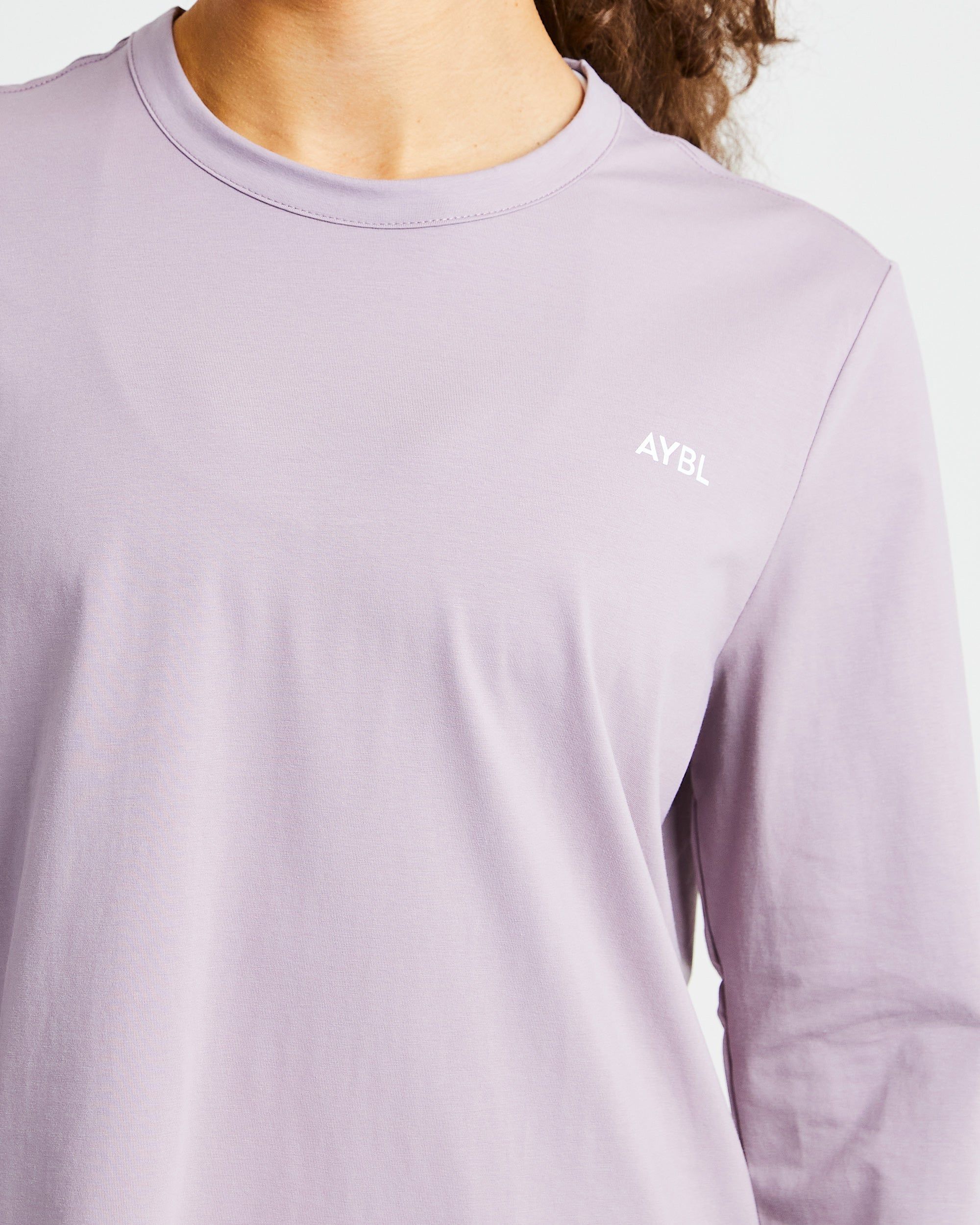Everyday Relaxed Long Sleeve T Shirt - Muted Mauve sold by AYBL product image thumbnail 5