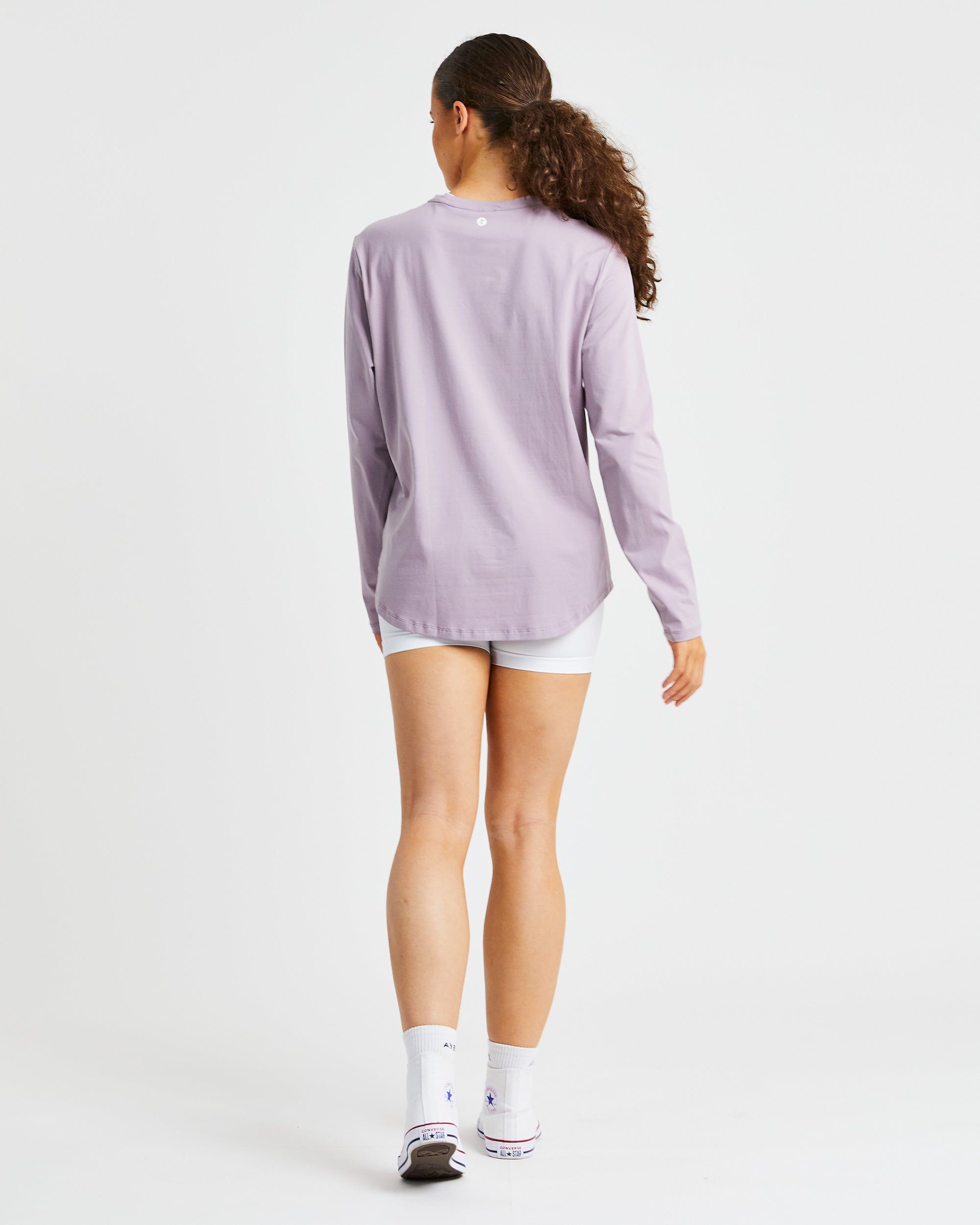 Everyday Relaxed Long Sleeve T Shirt - Muted Mauve sold by AYBL product image thumbnail 4