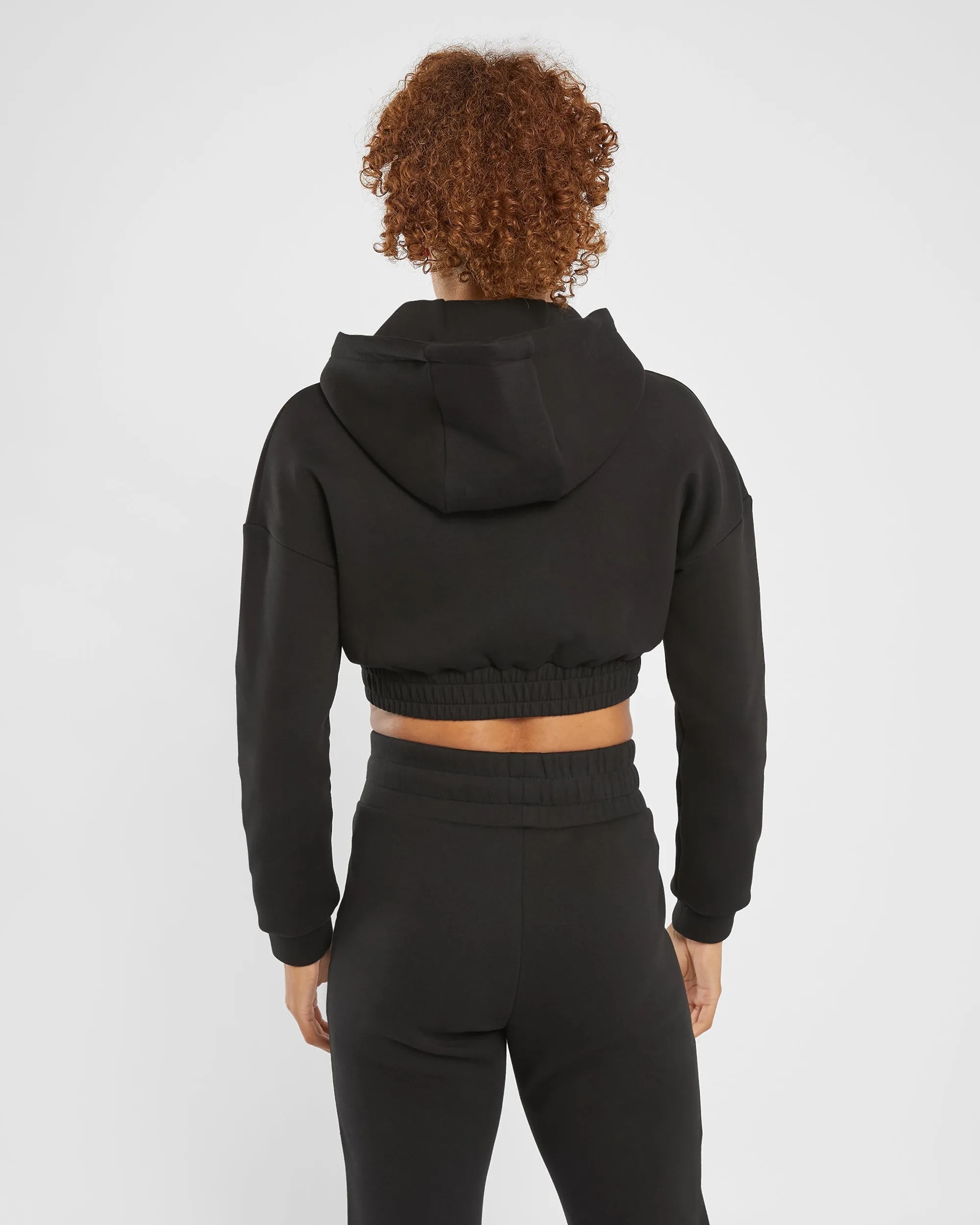 Infinity Crop Zip Hoodie - Black sold by AYBL product image thumbnail 2