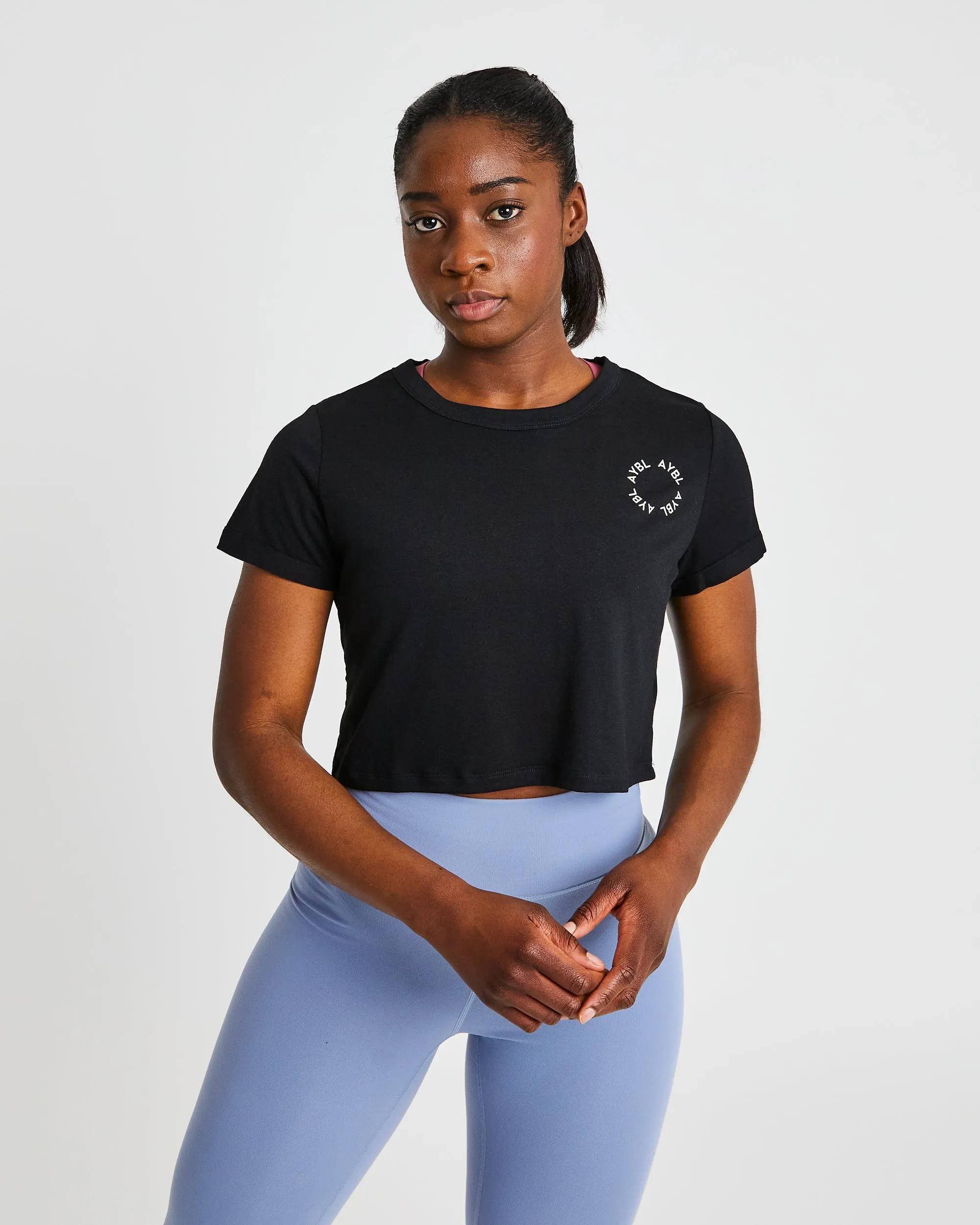 Element Crop Top - Black sold by AYBL