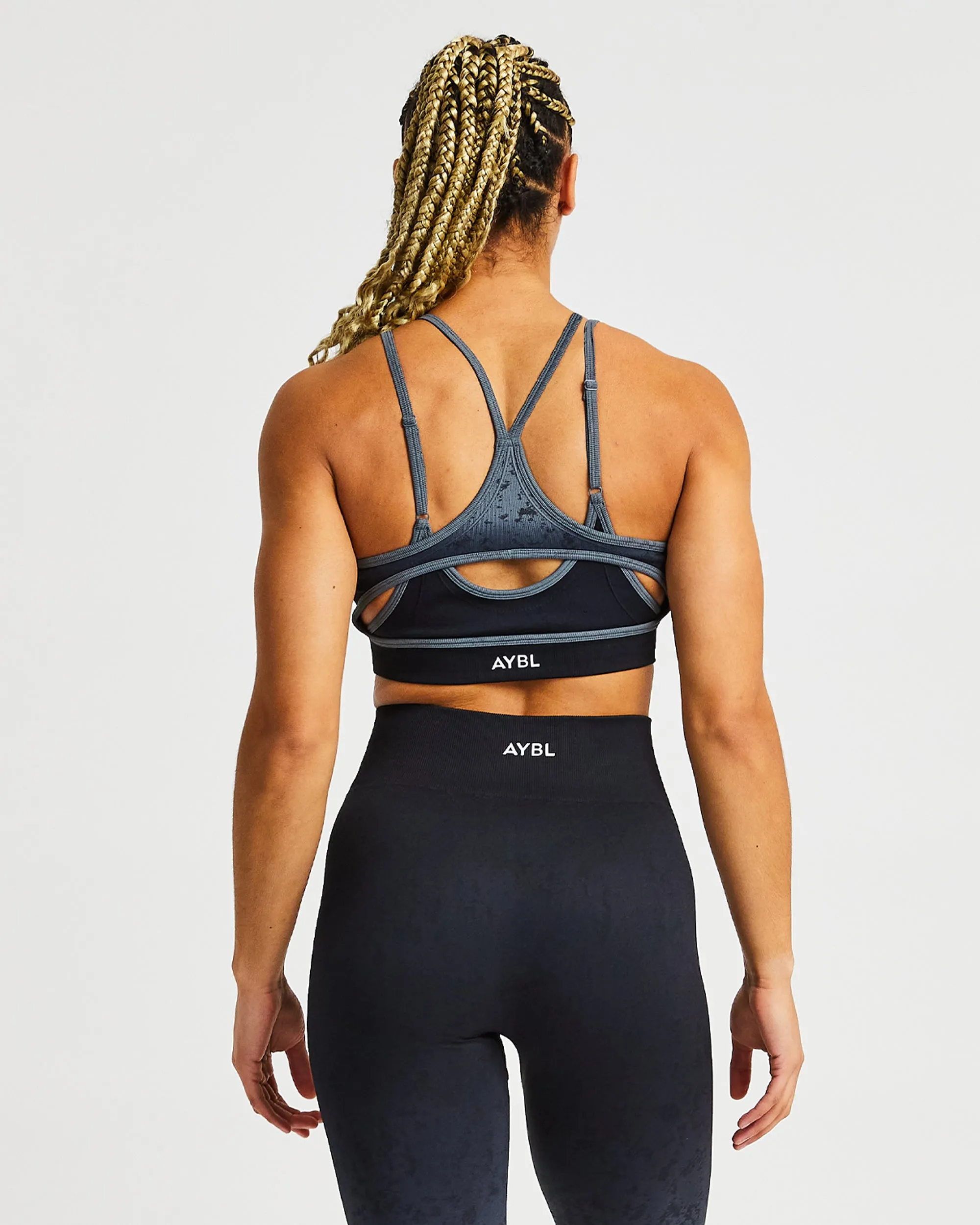 Flare Seamless Sports Bra - Black sold by AYBL product image thumbnail 2