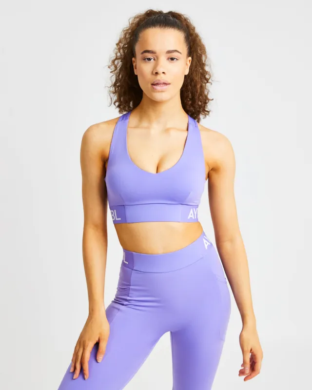 Training Sports Bra - Purple sold by AYBL