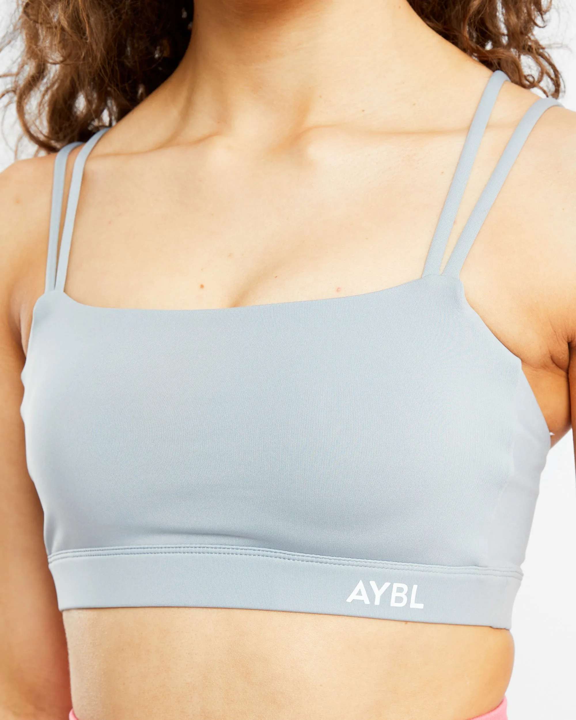 Essential Bandeau Sports Bra - Pebble Grey sold by AYBL product image thumbnail 5