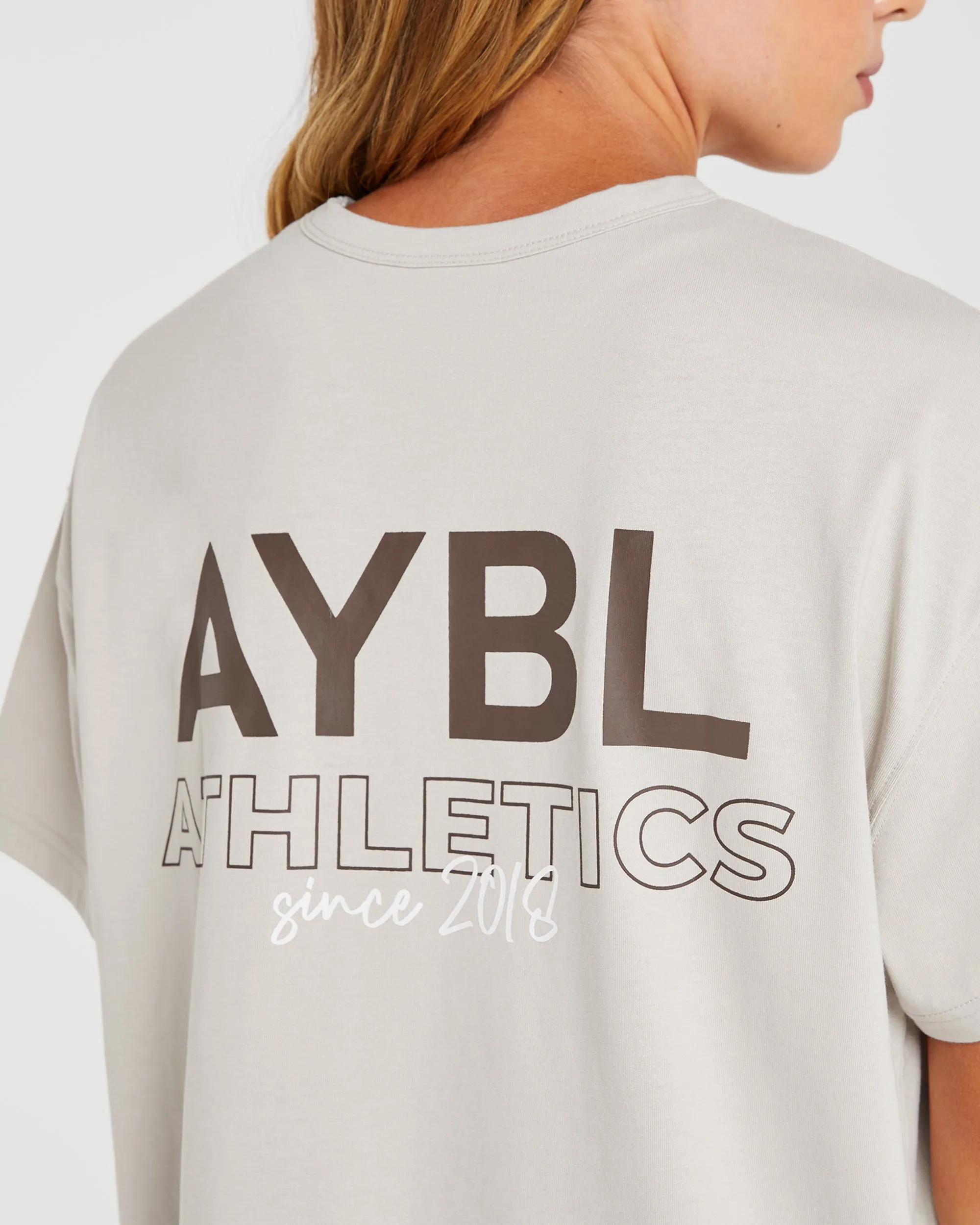 AYBL Athletics Oversized T Shirt - Beige sold by AYBL product image thumbnail 5