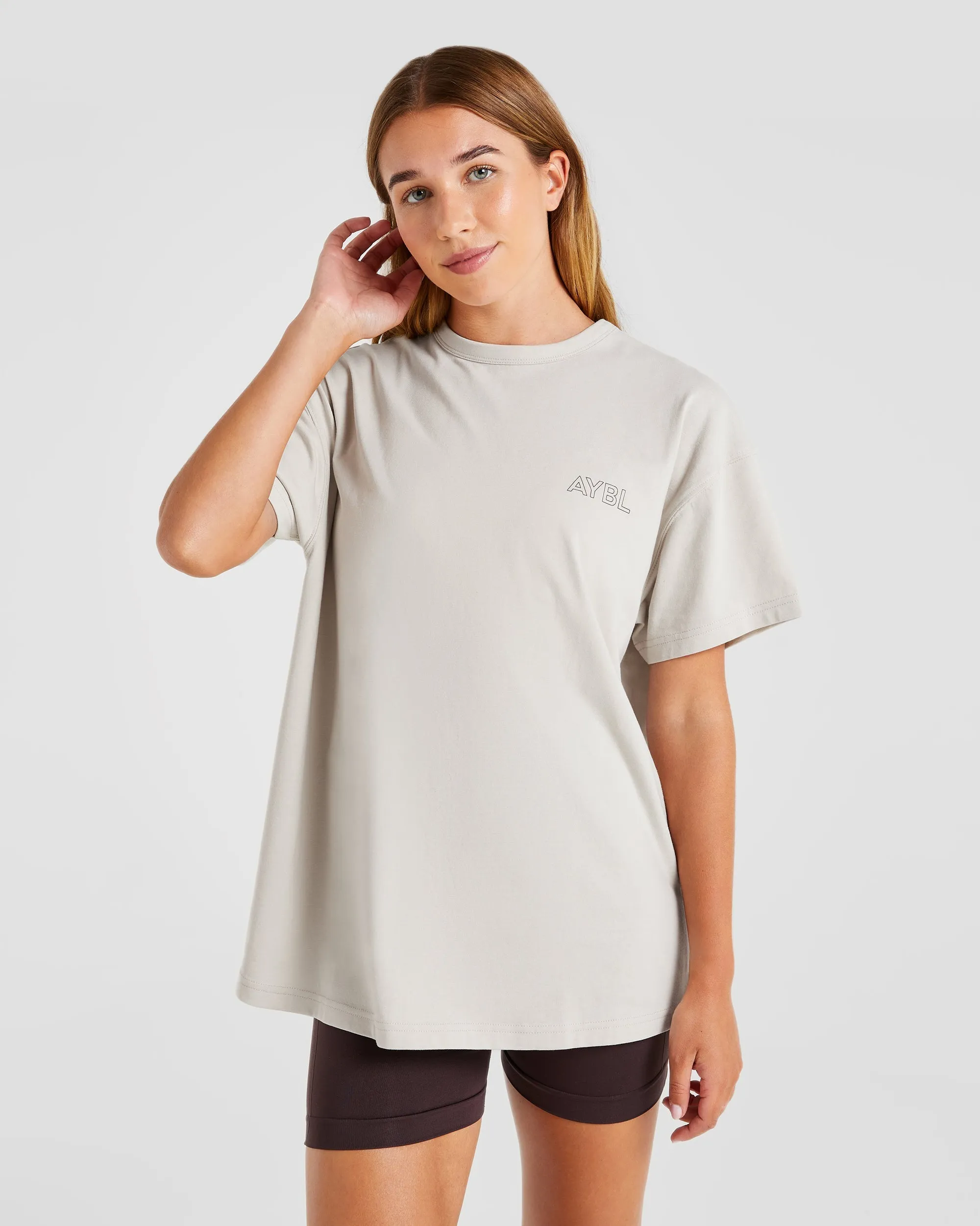 AYBL Athletics Oversized T Shirt - Beige sold by AYBL product image thumbnail 2