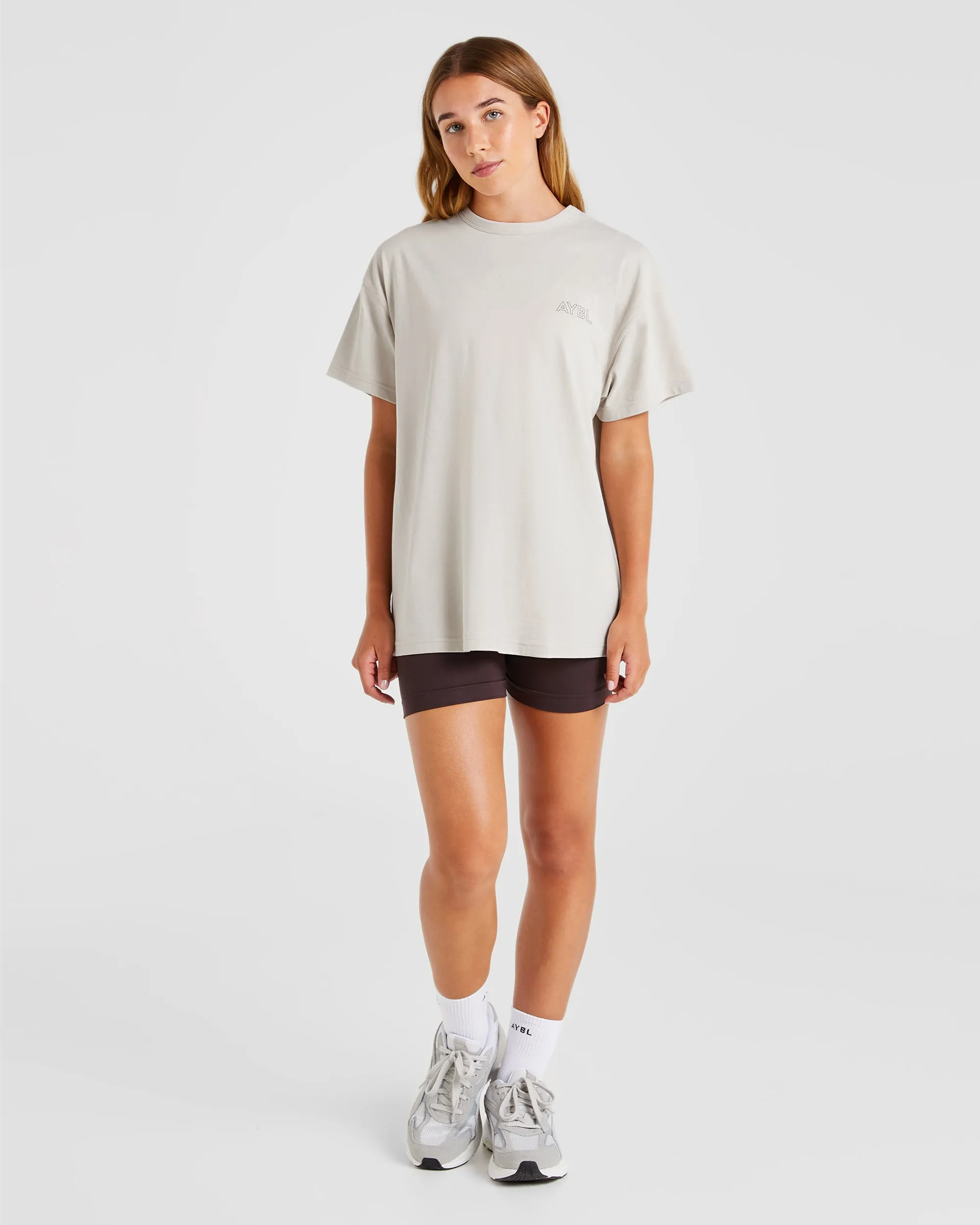 AYBL Athletics Oversized T Shirt - Beige sold by AYBL product image thumbnail 4