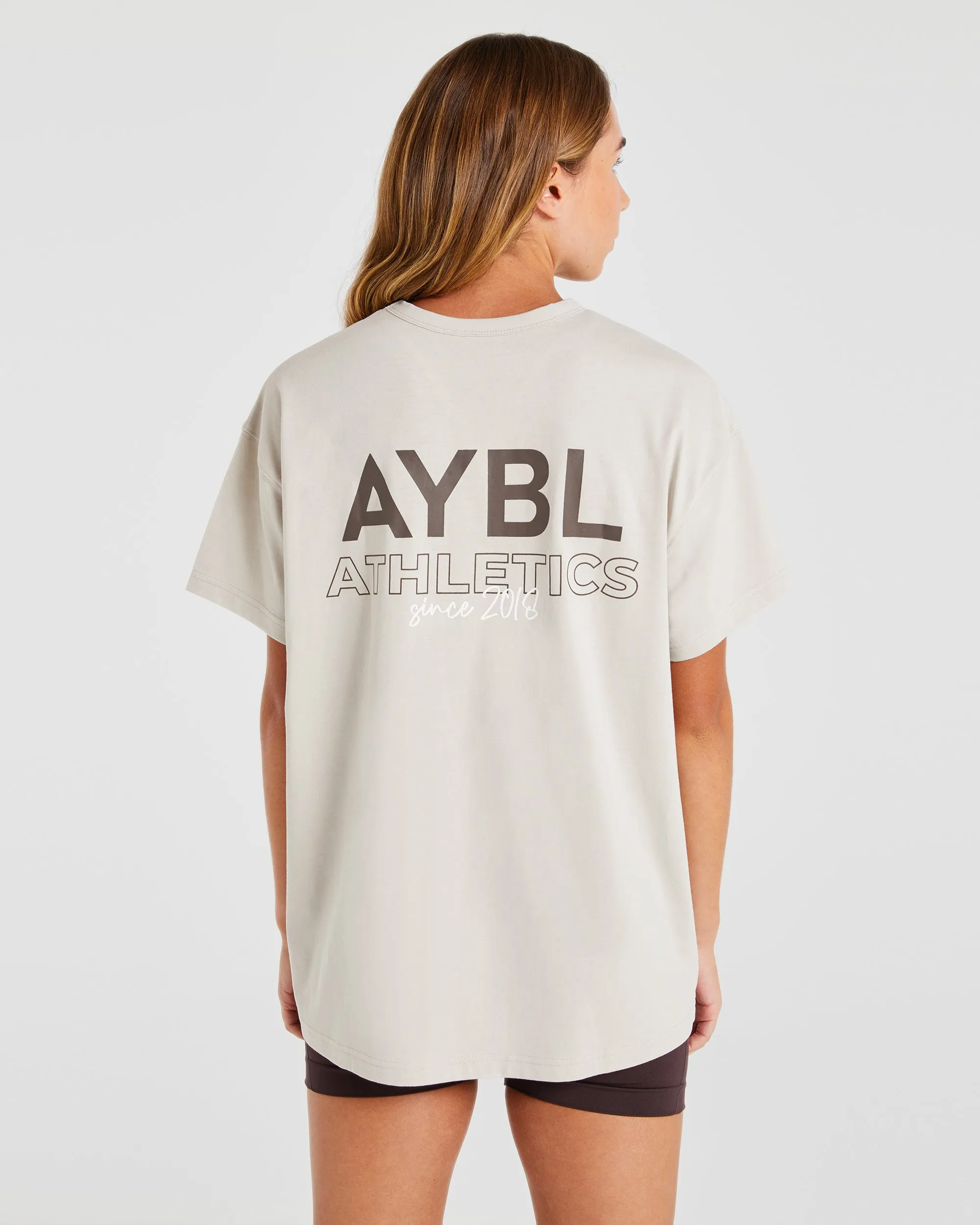 AYBL Athletics Oversized T Shirt - Beige sold by AYBL