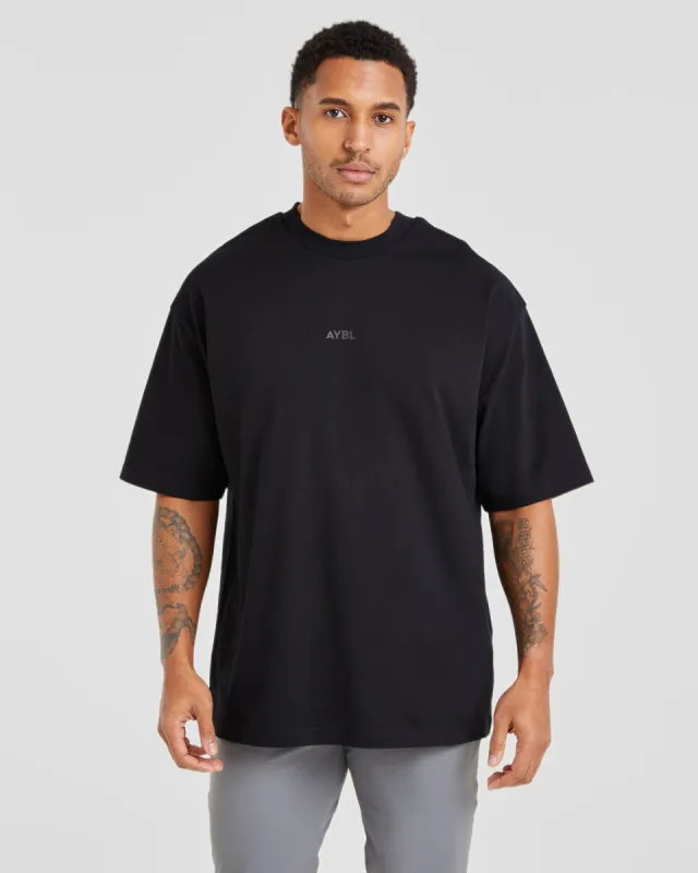 Craft Oversized T Shirt - Black sold by AYBL