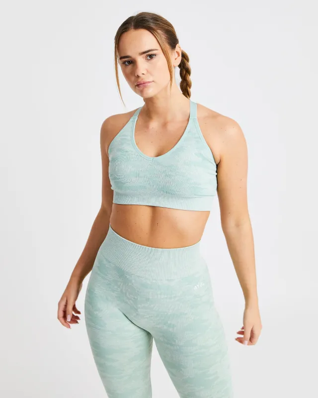 Evolve Camo Seamless Sports Bra - Green sold by AYBL