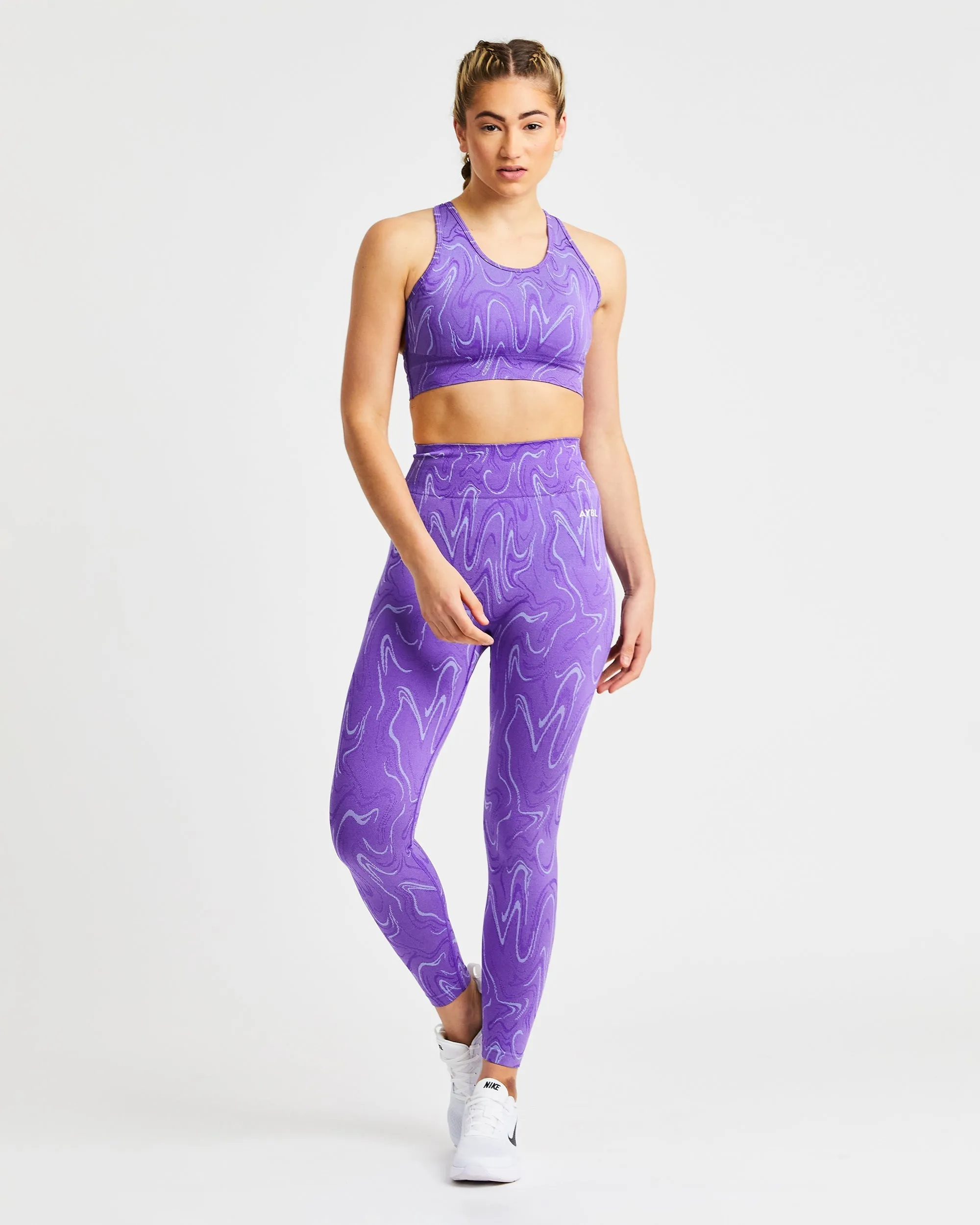 Velocity Seamless Sports Bra - Purple sold by AYBL product image thumbnail 3